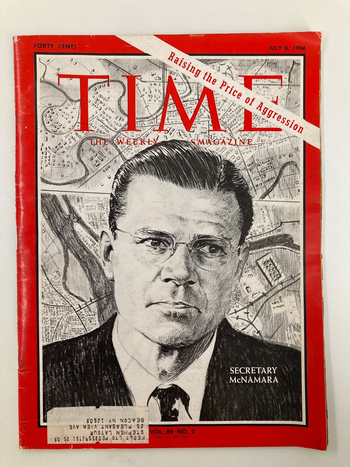 VTG Time Magazine July 8 1966 Vol 88 #2 Secretary Robert McNamara