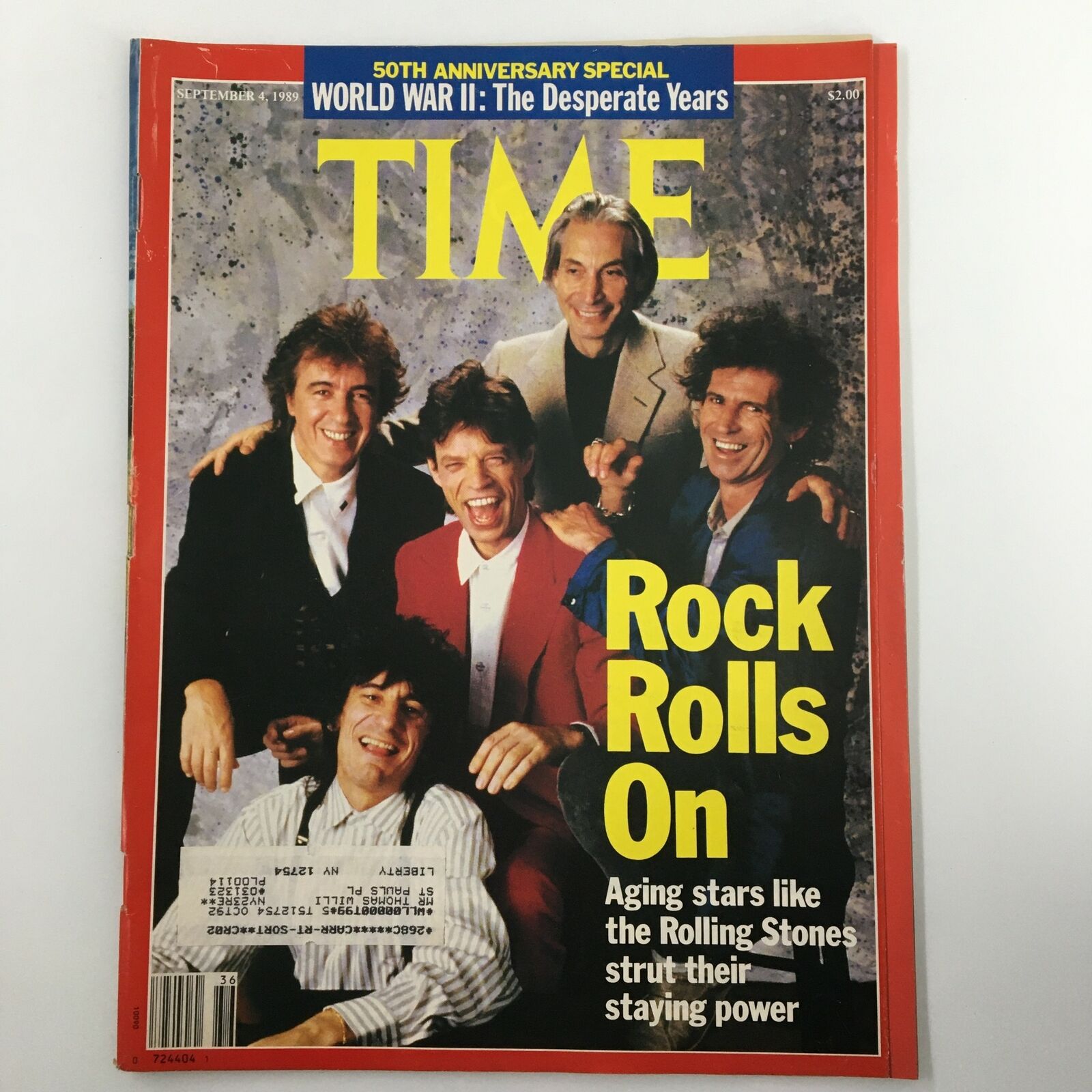 VTG Time Magazine September 4 1989 The Rolling Stones Strut Their Staying Power