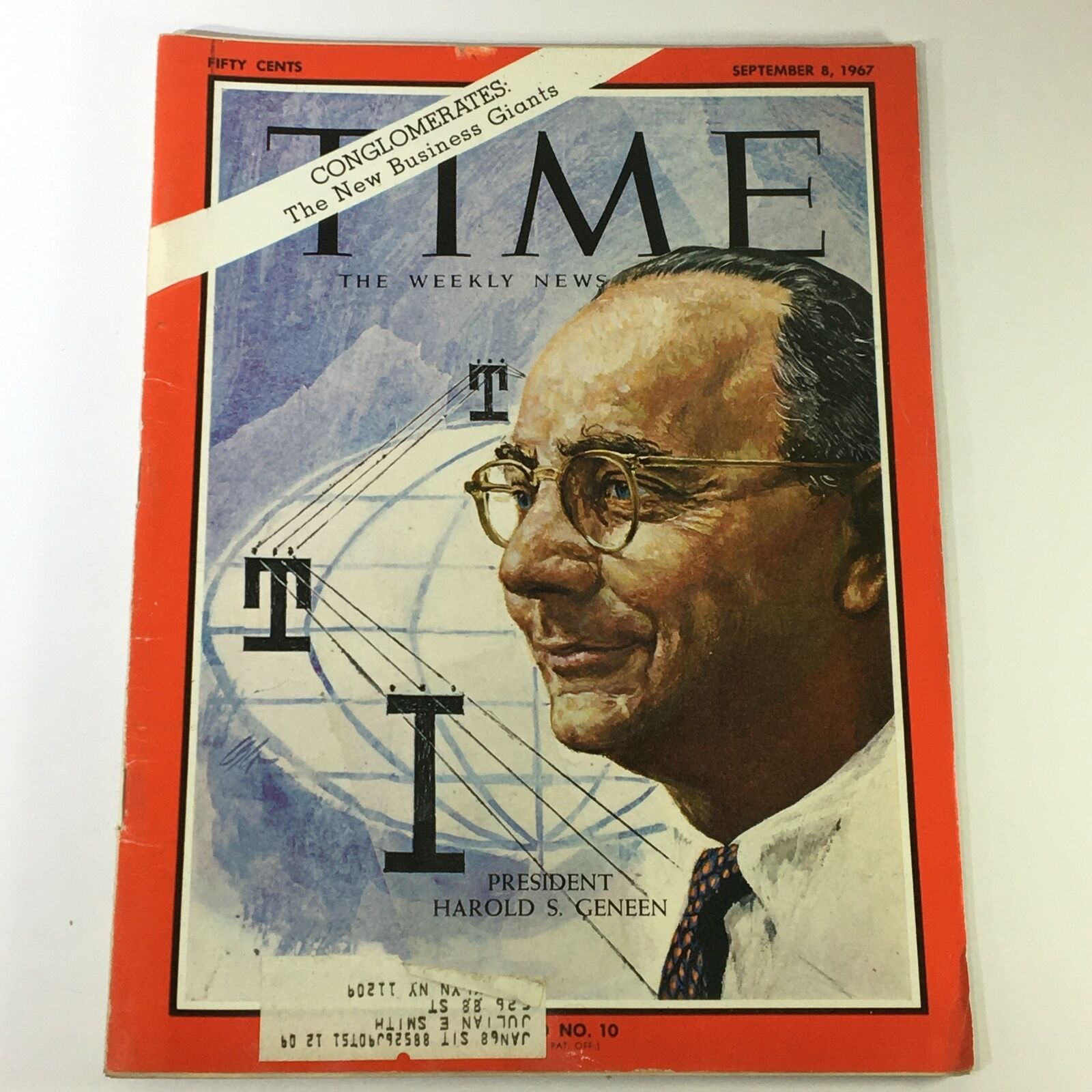 VTG Time Magazine September 8 1967 - President Harold S. Geneen / Conglomerates