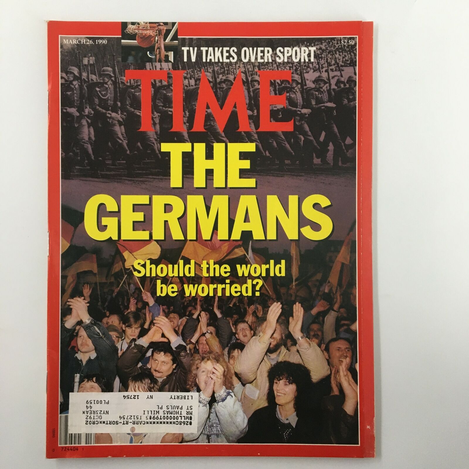 Time Magazine March 26 1990 The Germans and TV Takes Over Sport