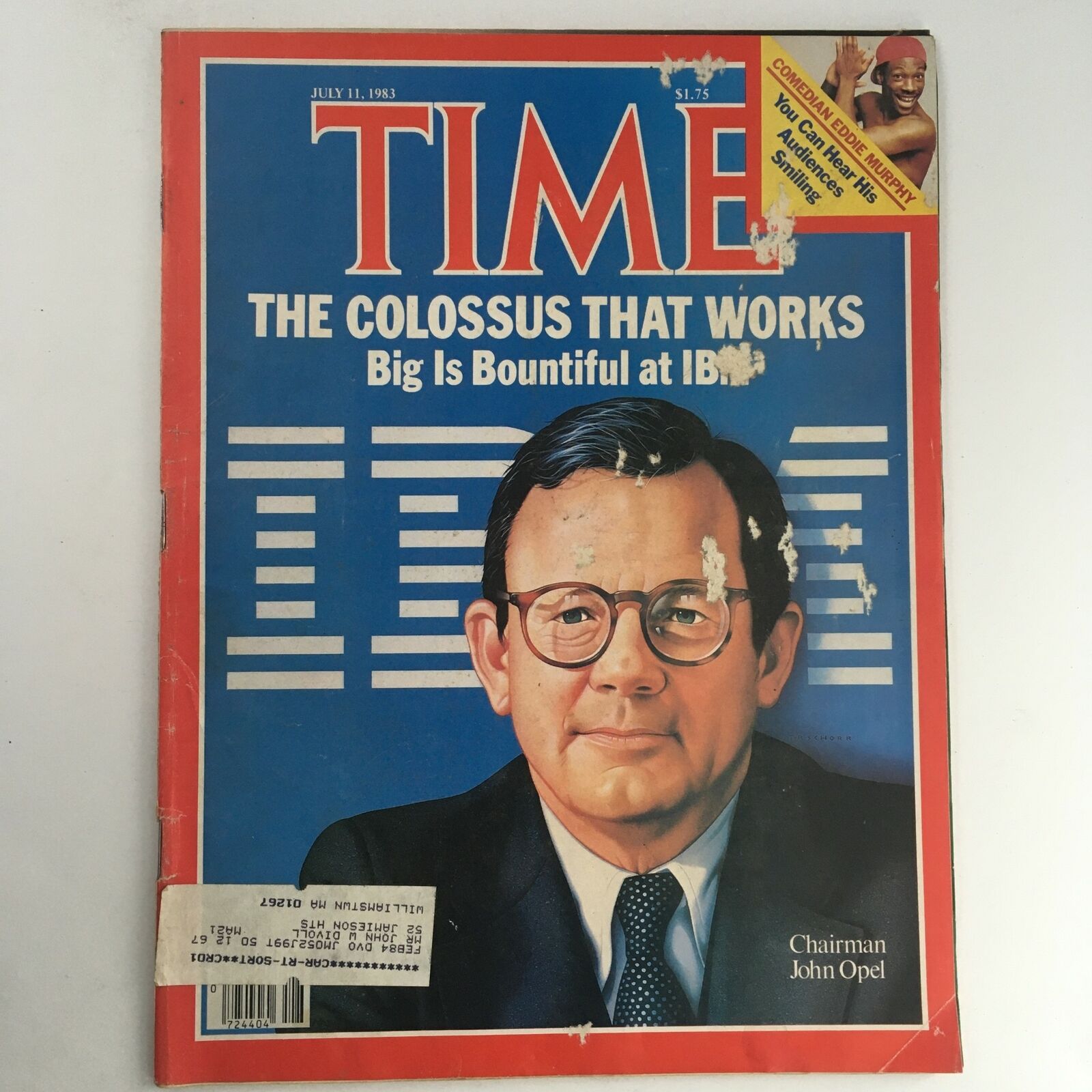 Time Magazine July 11 1983 Chairman John Opel & Comedian Eddie Murphy