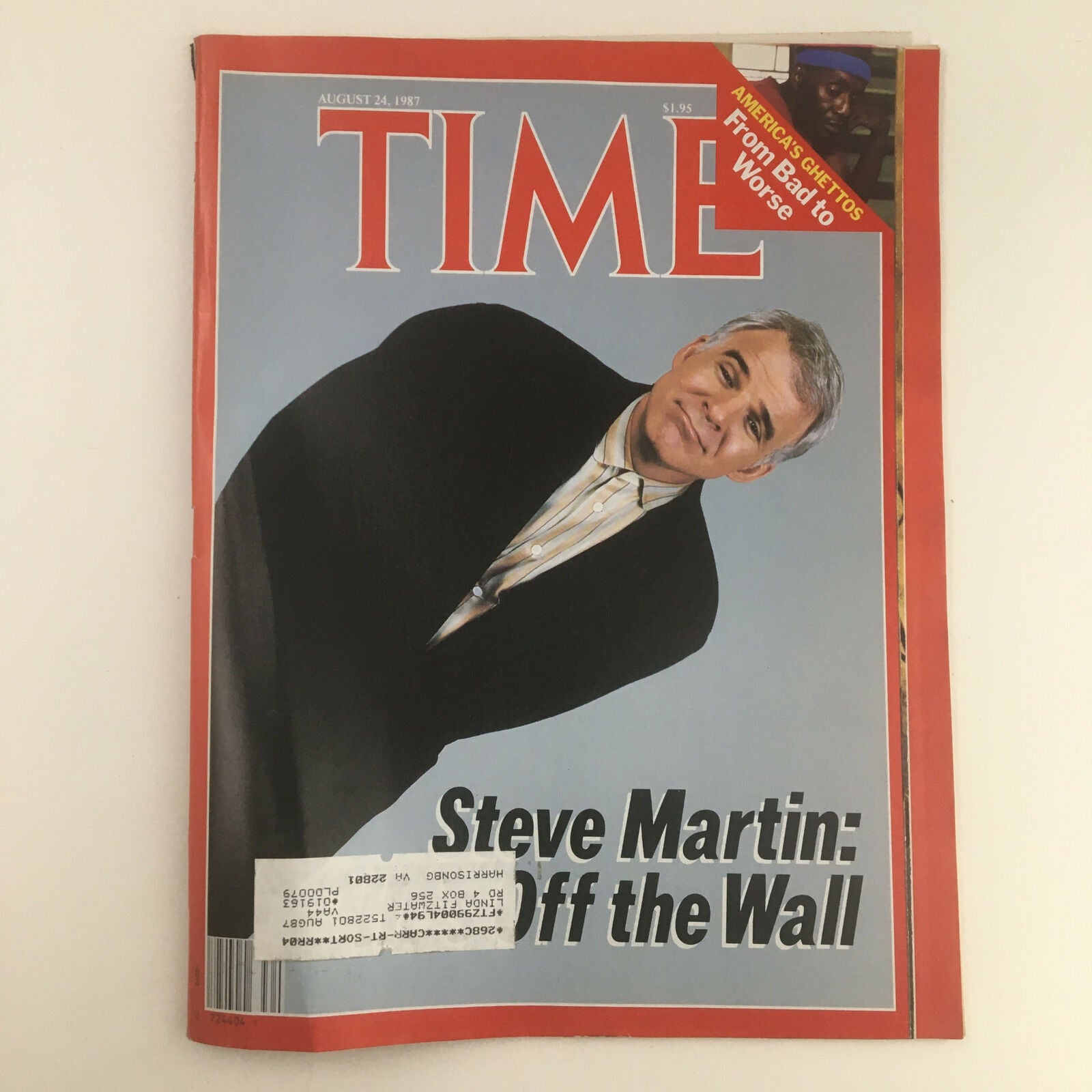 Time Magazine August 24 1987 Vol. 130 No. 8 Steve Martin is Off The Wall