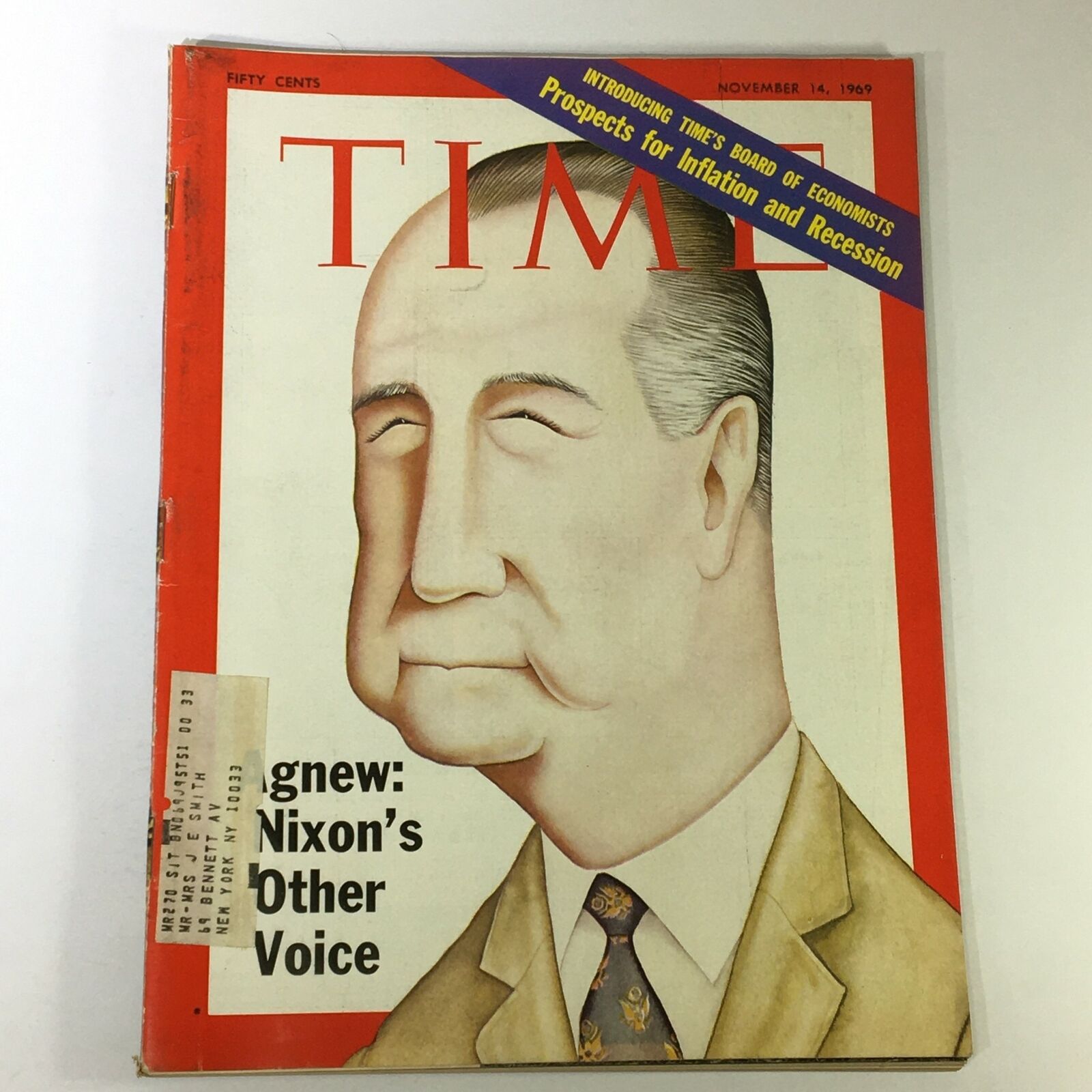 VTG Time Magazine November 14 1969 - Spiro Agnew and Richard Nixon Other Voice