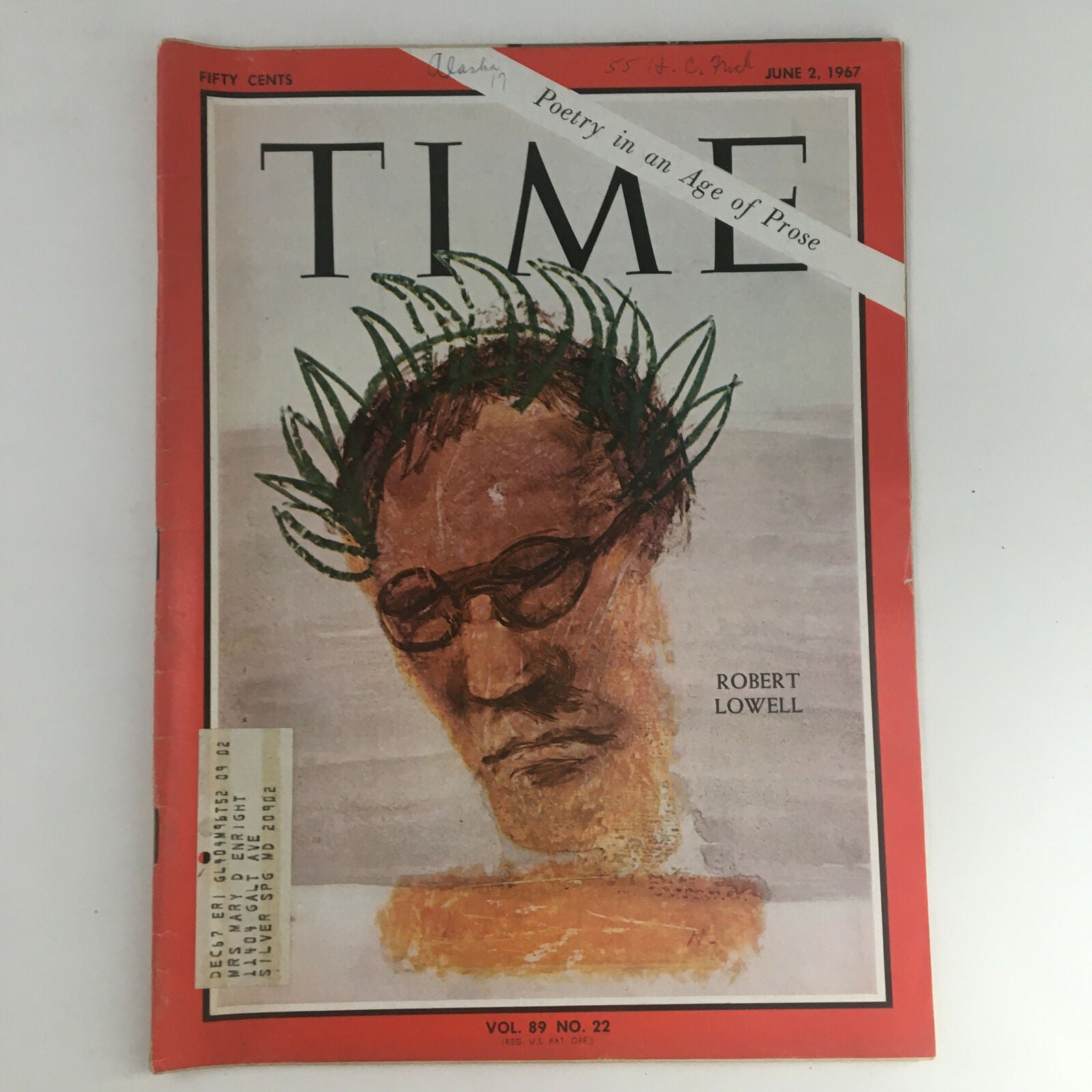 Time Magazine June 2 1967 Vol. 89 No. 22 Robert Lowell Poetry in an Age of Prose