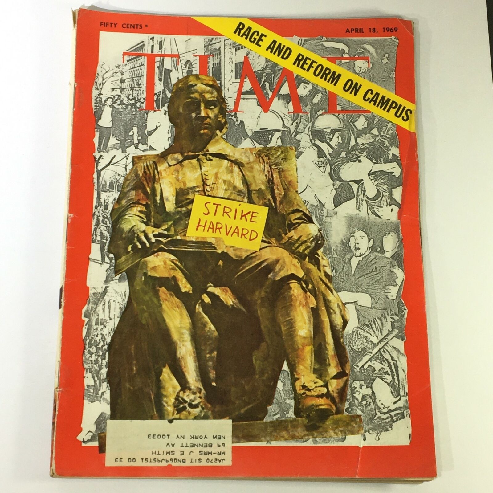 VTG Time Magazine April 18 1969 - Rage and Reform on Campus / Strike Harvard