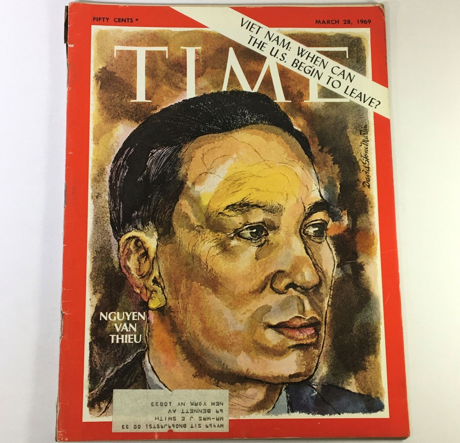 VTG Time Magazine March 28 1969 - President Nguyen Van Thieu of Viet Nam