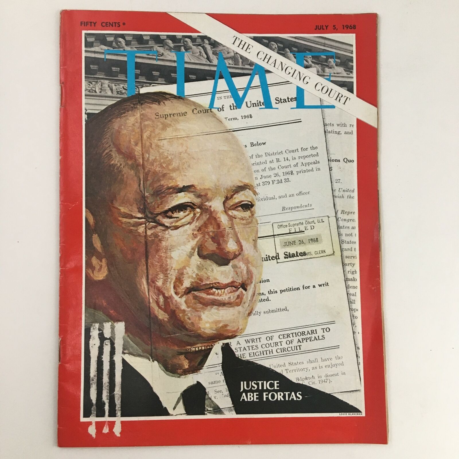 Time Magazine July 5 1968 Vol. 92 No. 1 American Justice Abraham Fortas