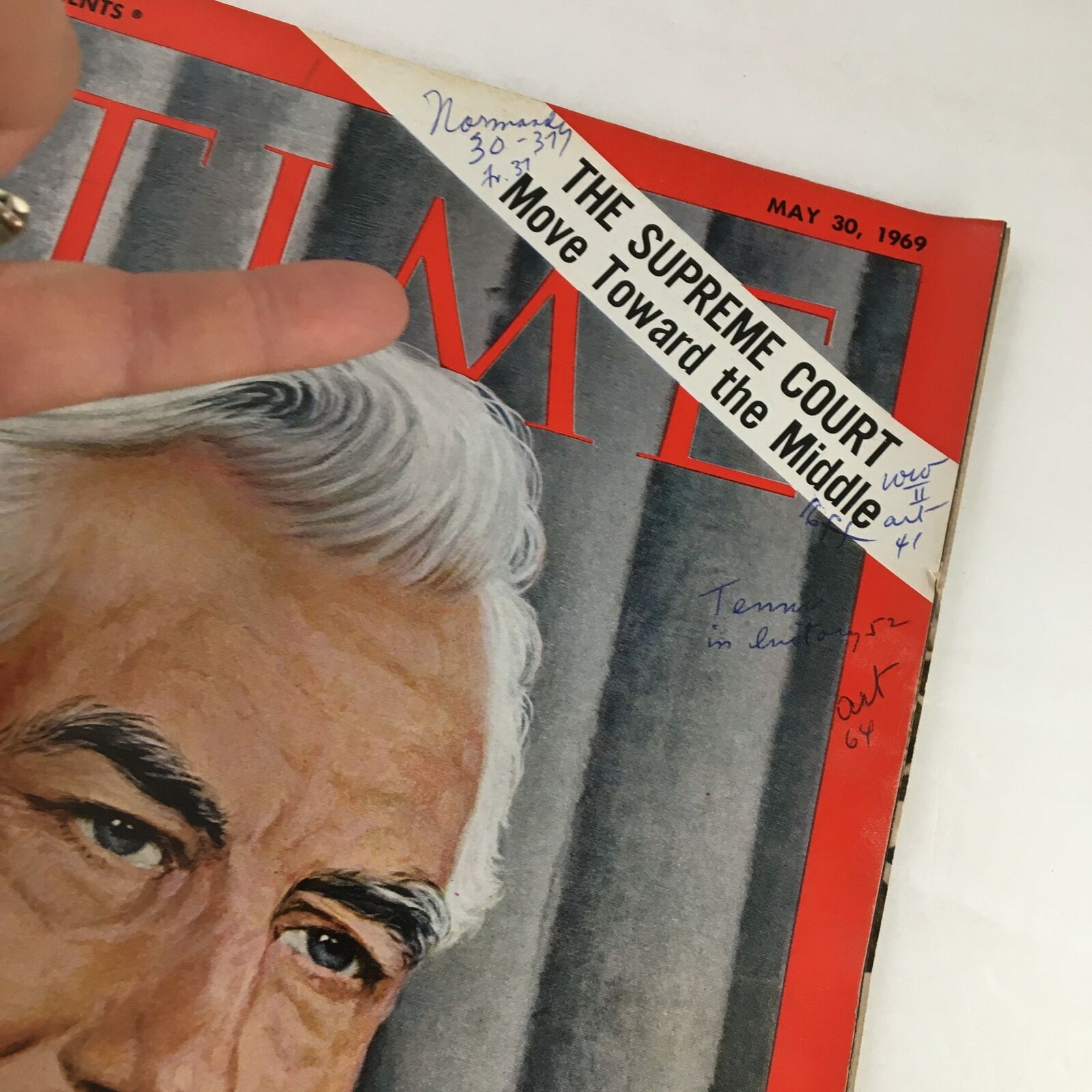 Time Magazine May 30 1969 Vol. 93 No. 22 Warren Burger The Next Chief Justice