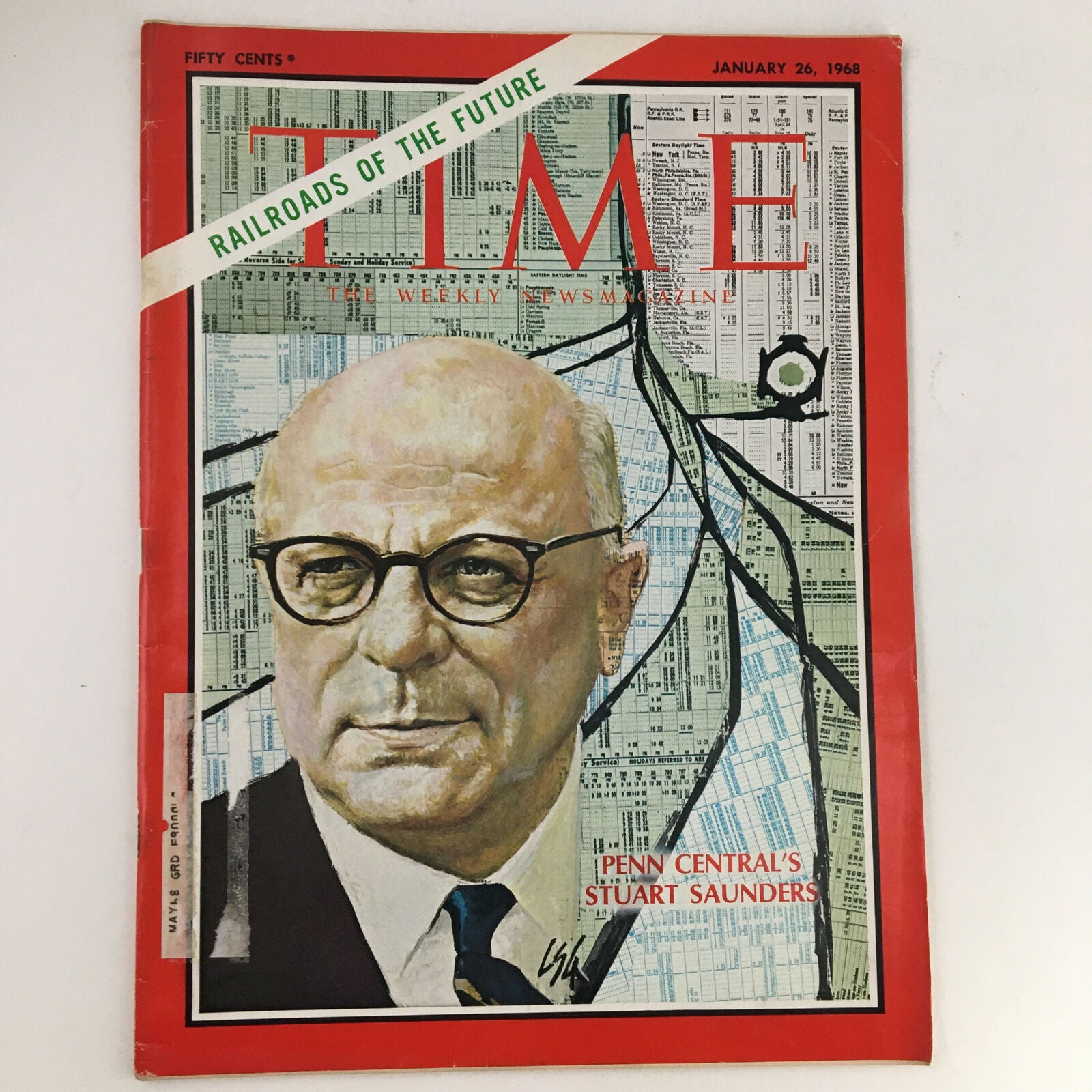 Time Magazine January 26 1968 Vol. 91 No. 4 Penn Central's Stuart Saunders