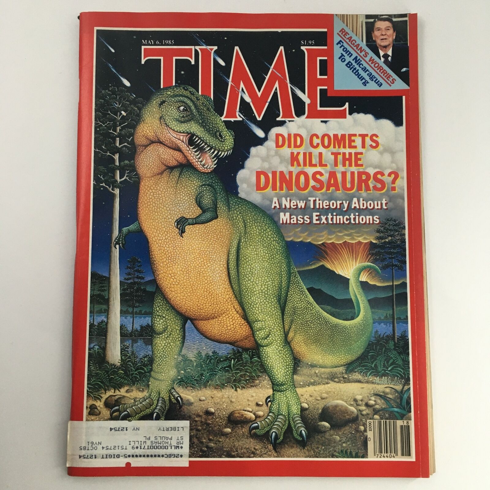 Time Magazine May 6 1985 Ronald Reagan & A New Theory About Mass Extinctions