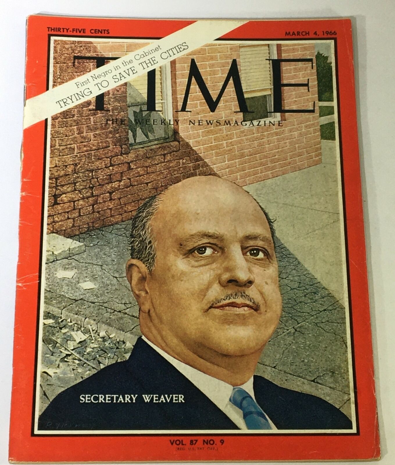 VTG Time Magazine March 4 1966 - Secretary  Robert C. Weaver / Newsstand