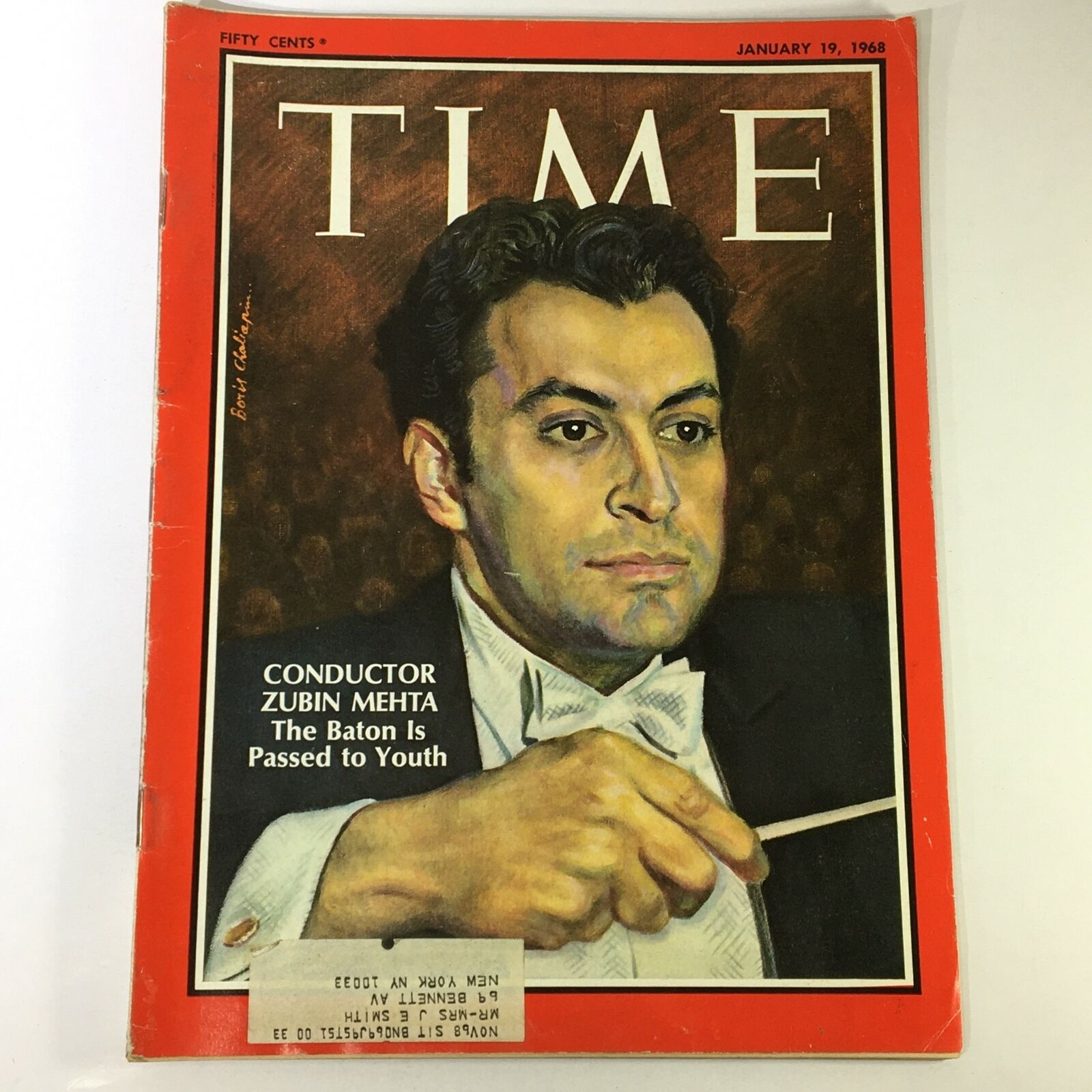 VTG Time Magazine January 19 1968 - Conductor Zubin Mehta The Baton is Passed