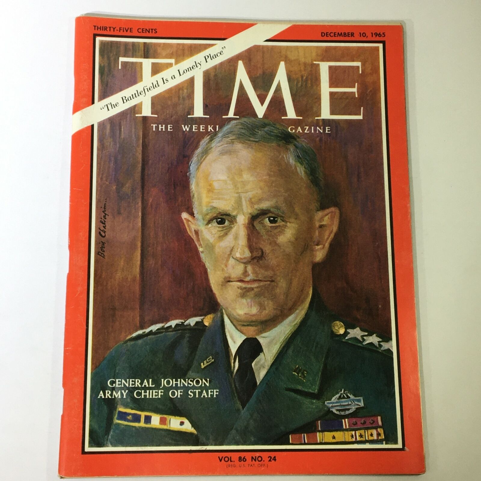 VTG Time Magazine December 10 1965 -  General Harold Keith Johnson Army Chief