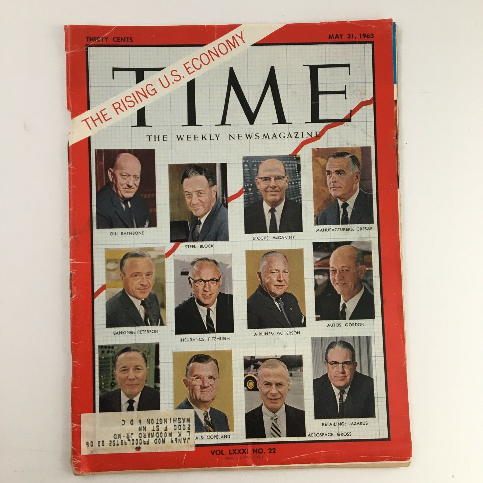 Time Magazine May 31 1963 Vol. 81 No. 22 The Rising U.S. Economy