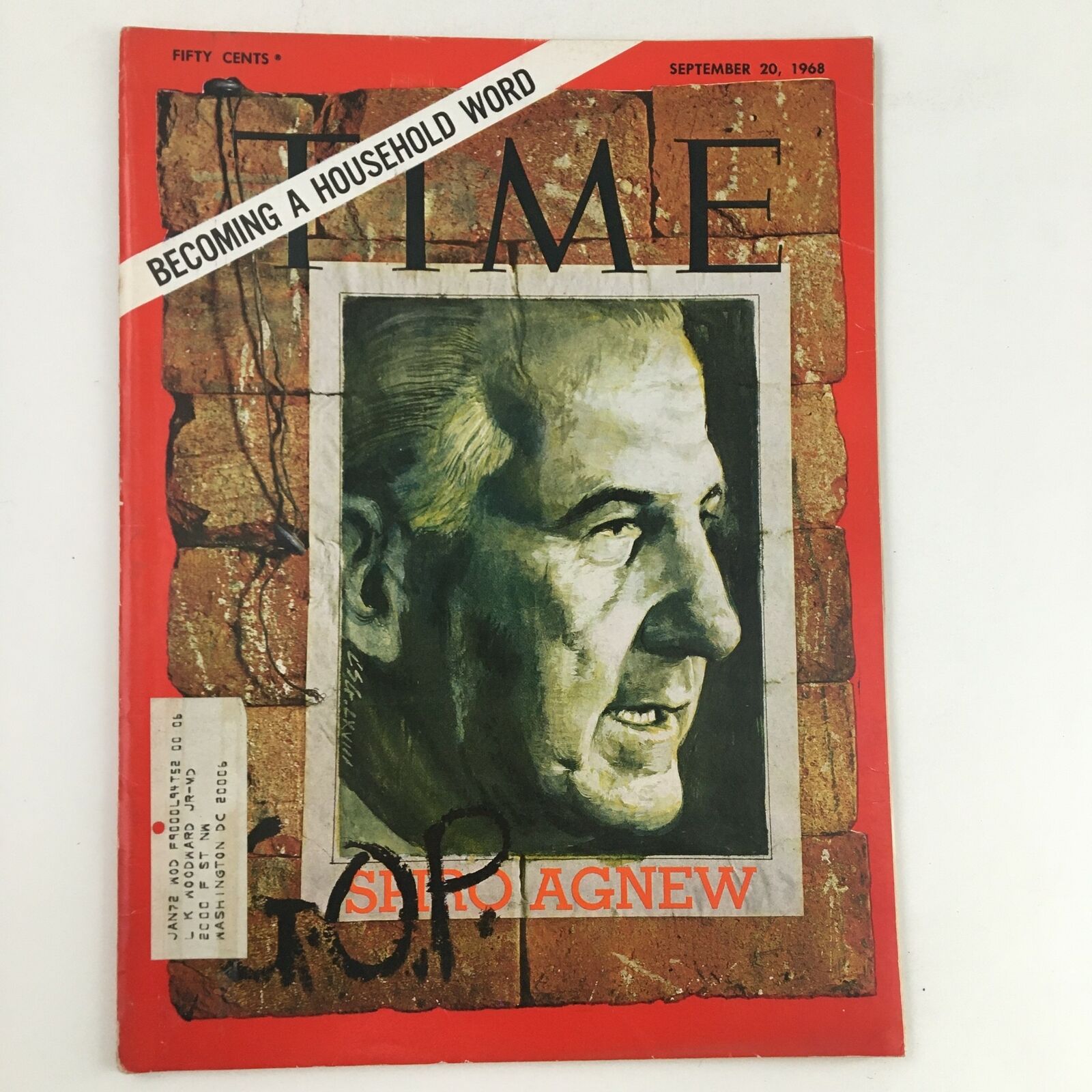 Time Magazine September 20 1968 Vol. 92 No. 12 Spiro Theodore Agnew