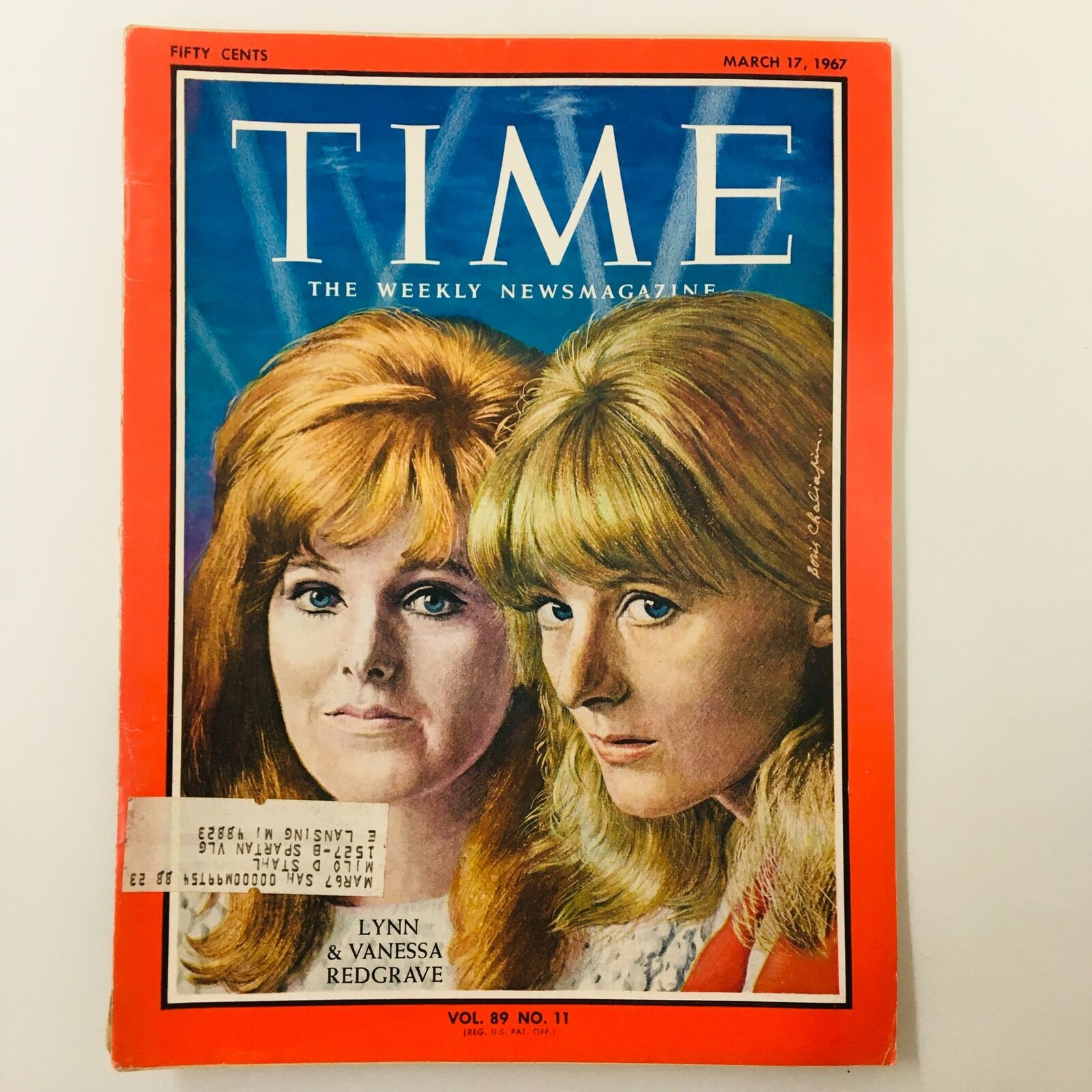 VTG Time Magazine March 17 1967 Vol. 89 No. 11 Lynn and Vanessa Redgrave