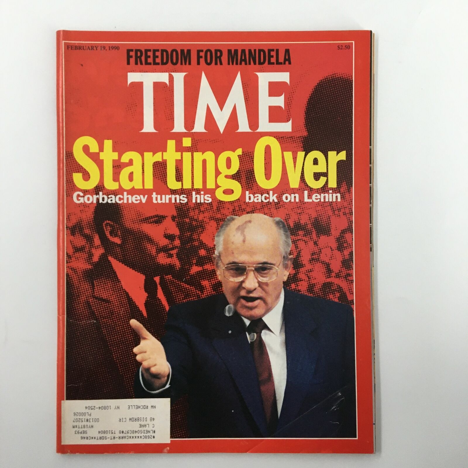 Time Magazine February 19 1990 Starting Over Mikhail Gorbachev Turns His Back