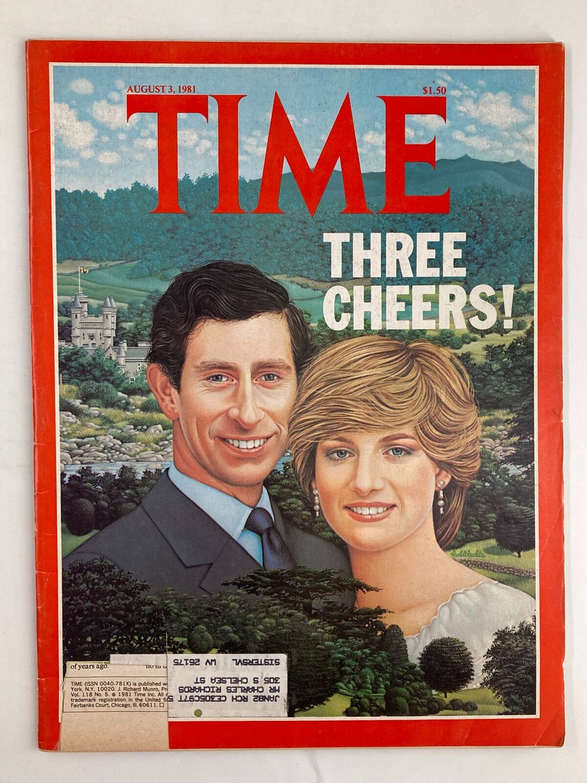 VTG Time Magazine August 3 1981 Prince Charles and Princess Diana