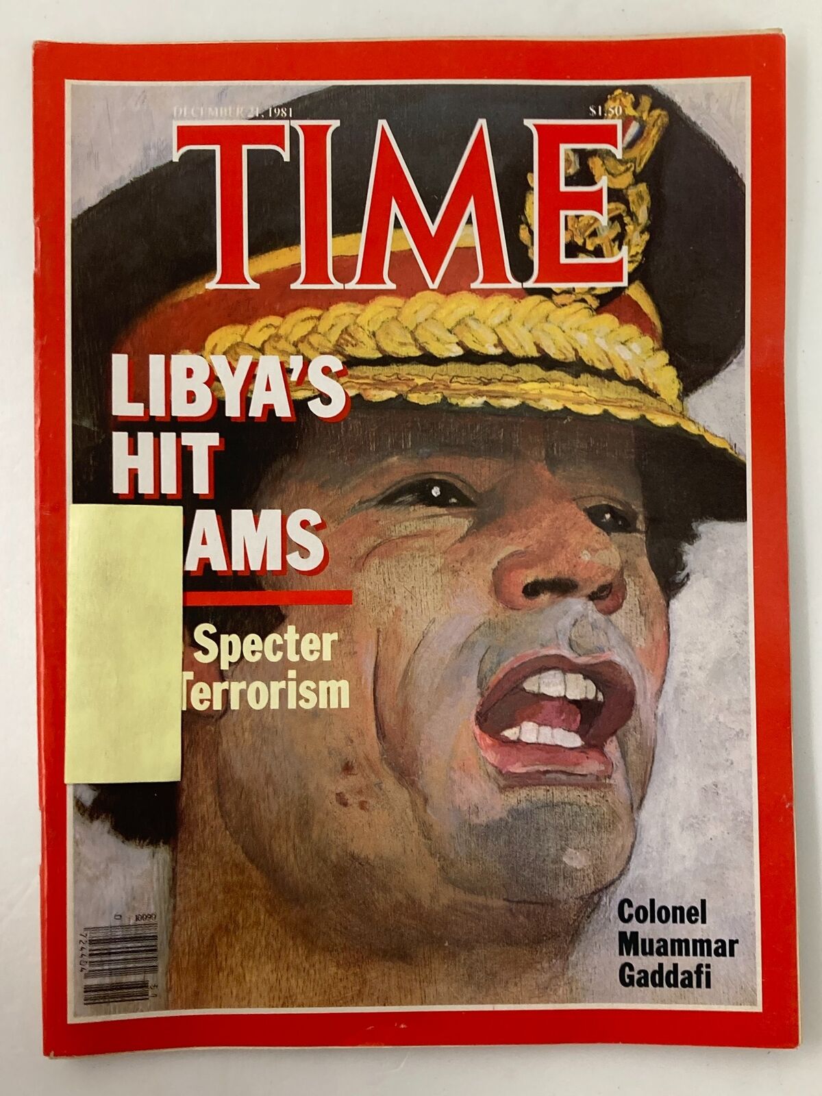 VTG Time Magazine December 21 1981 Col. Muammar Gaddafi Libya's Hit Teams