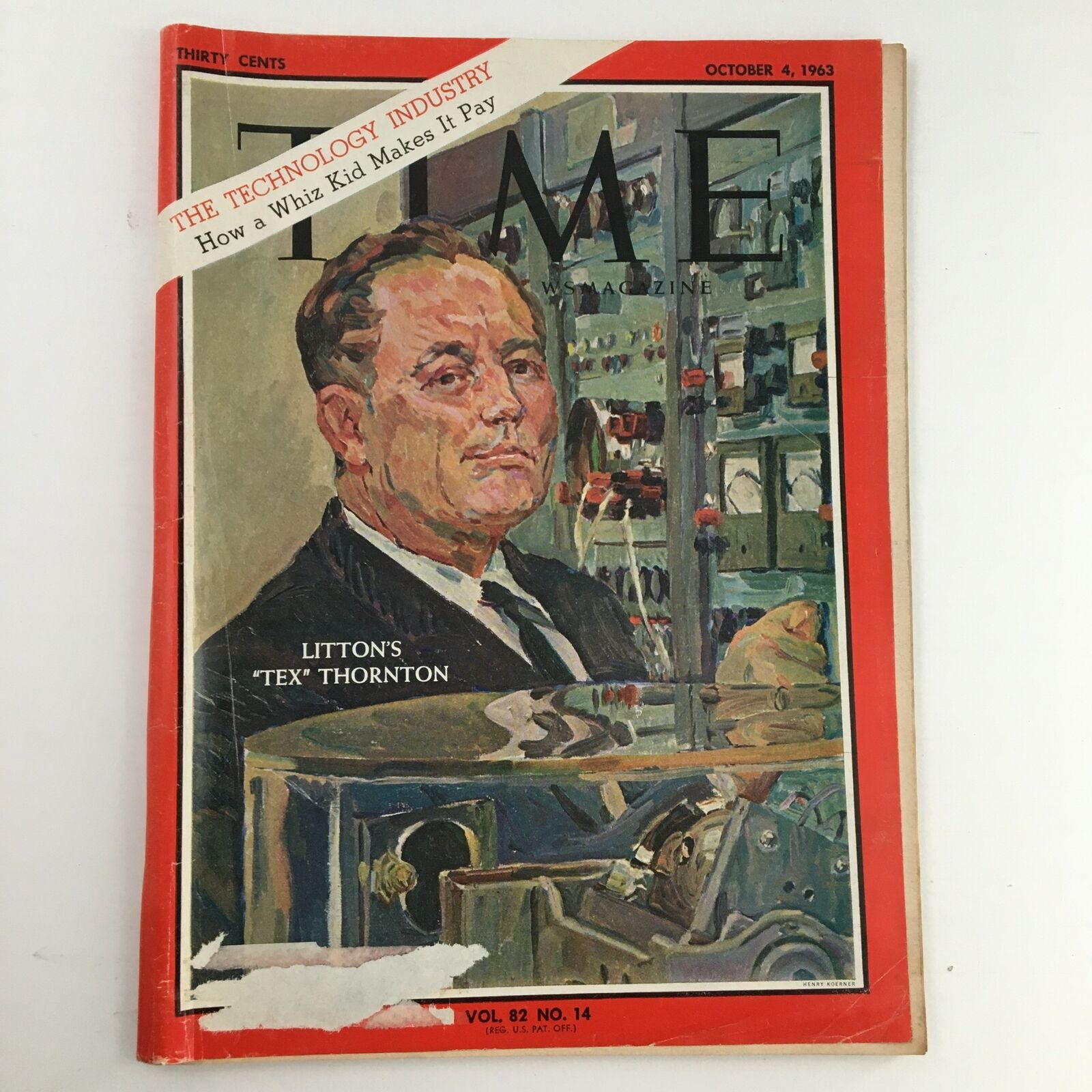 Time Magazine October 4 1963 Vol. 82 No. 14 Litton Charles Bates "Tex" Thornton