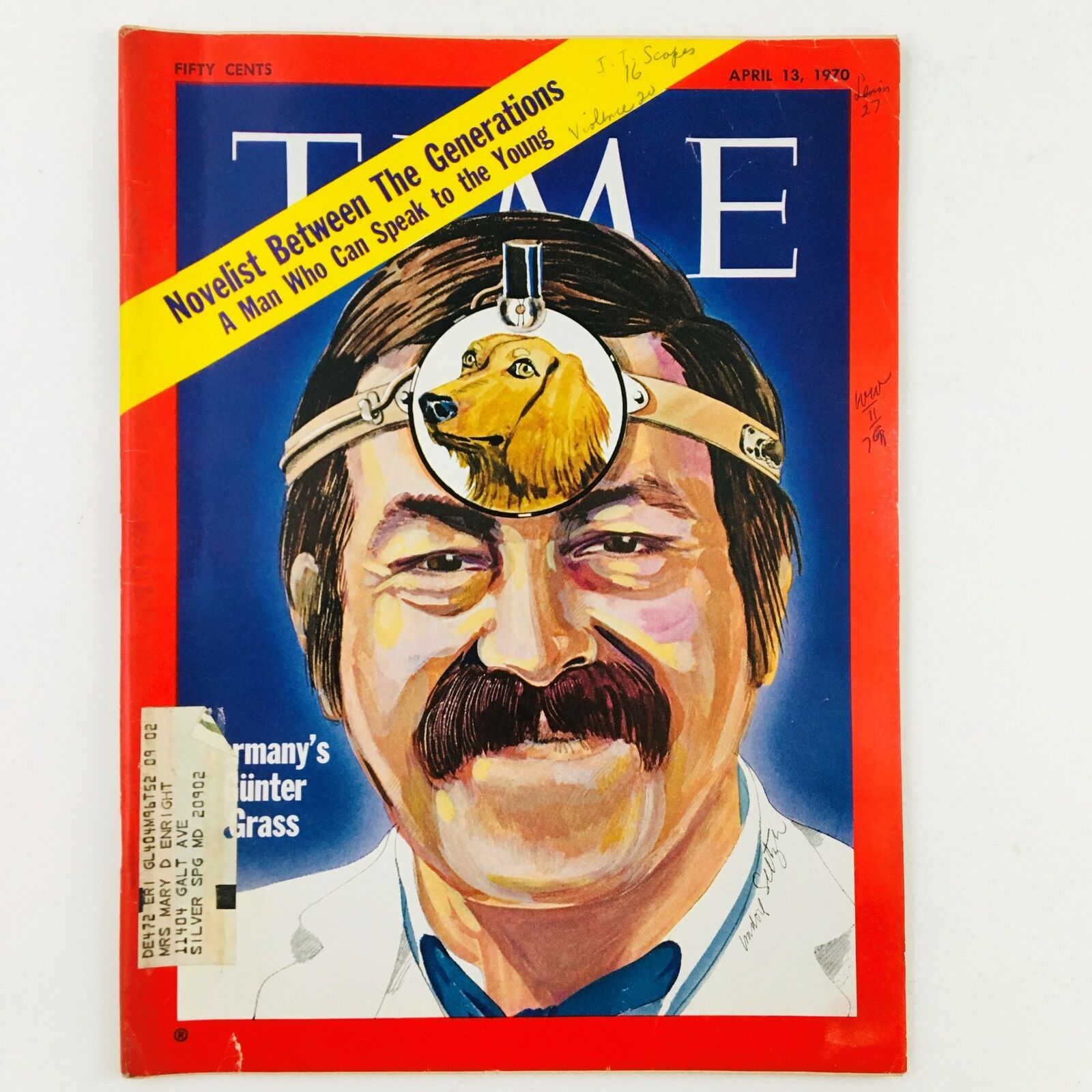 VTG Time Magazine April 13 1970 Vol. 95 No. 15 German Novelist Günter Grass