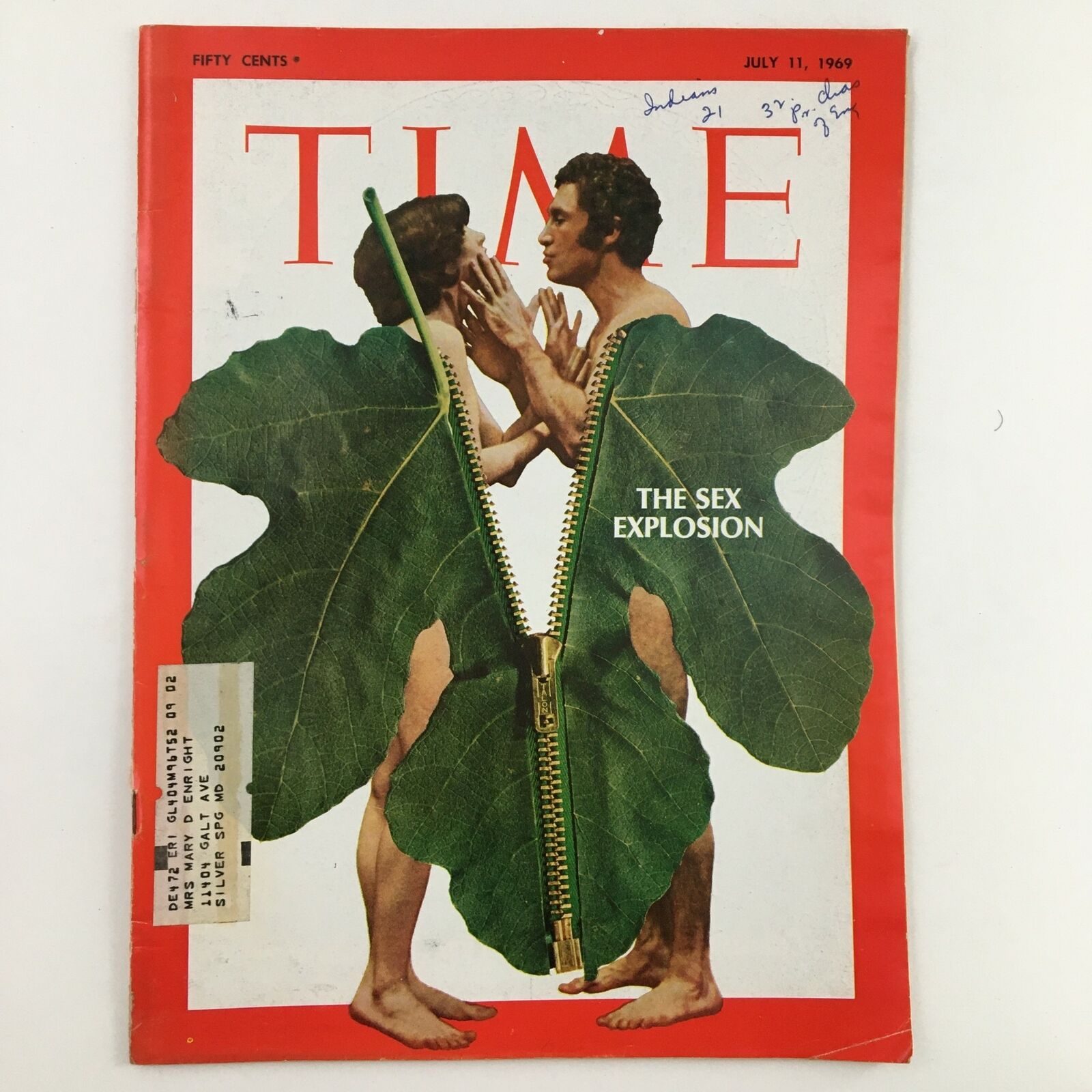 Time Magazine July 11 1969 Vol. 94 No. 2 The Sex Explosion Feature