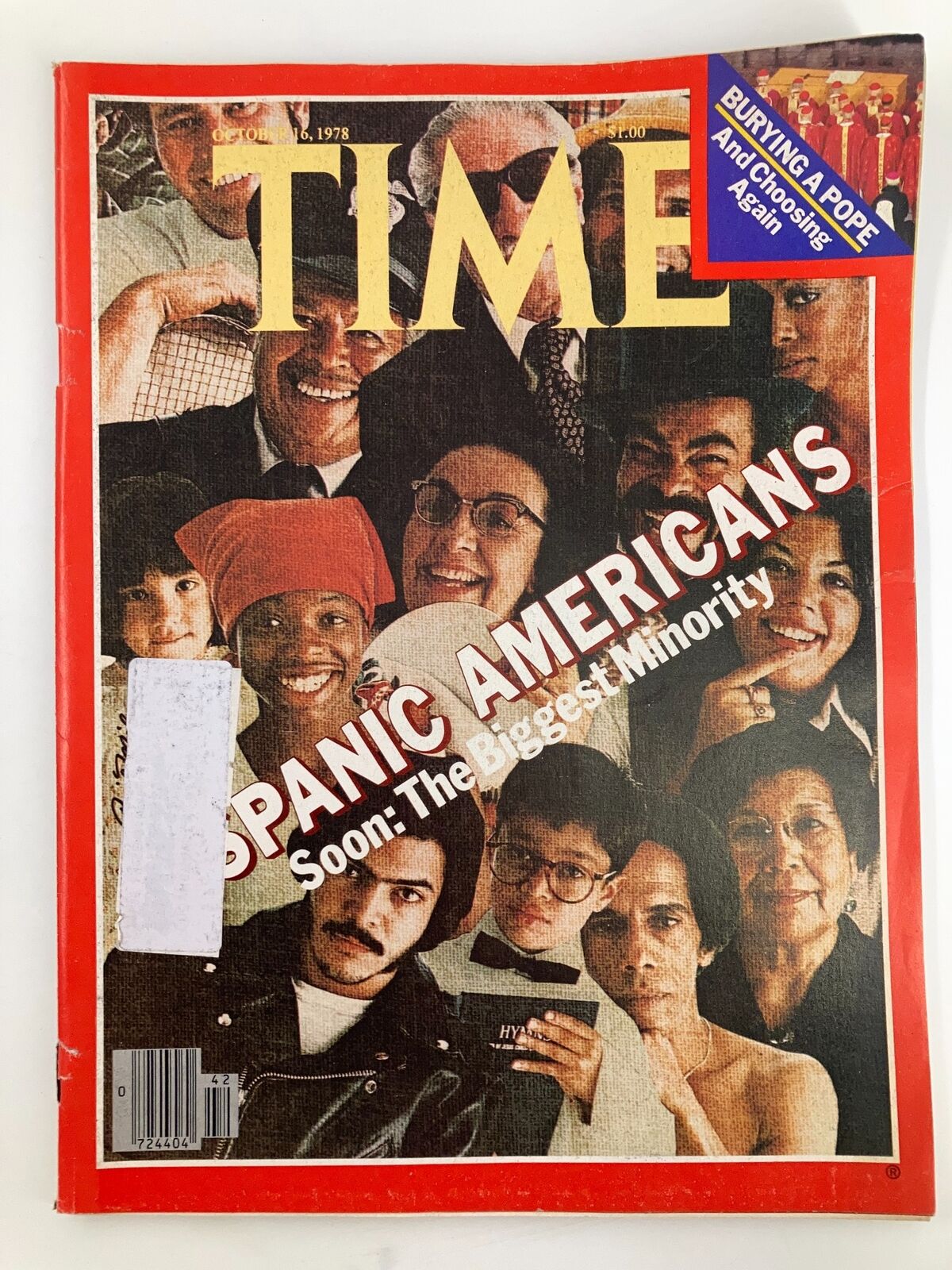 VTG Time Magazine October 16 1978 Spanic Americans Soon The Biggest Minority