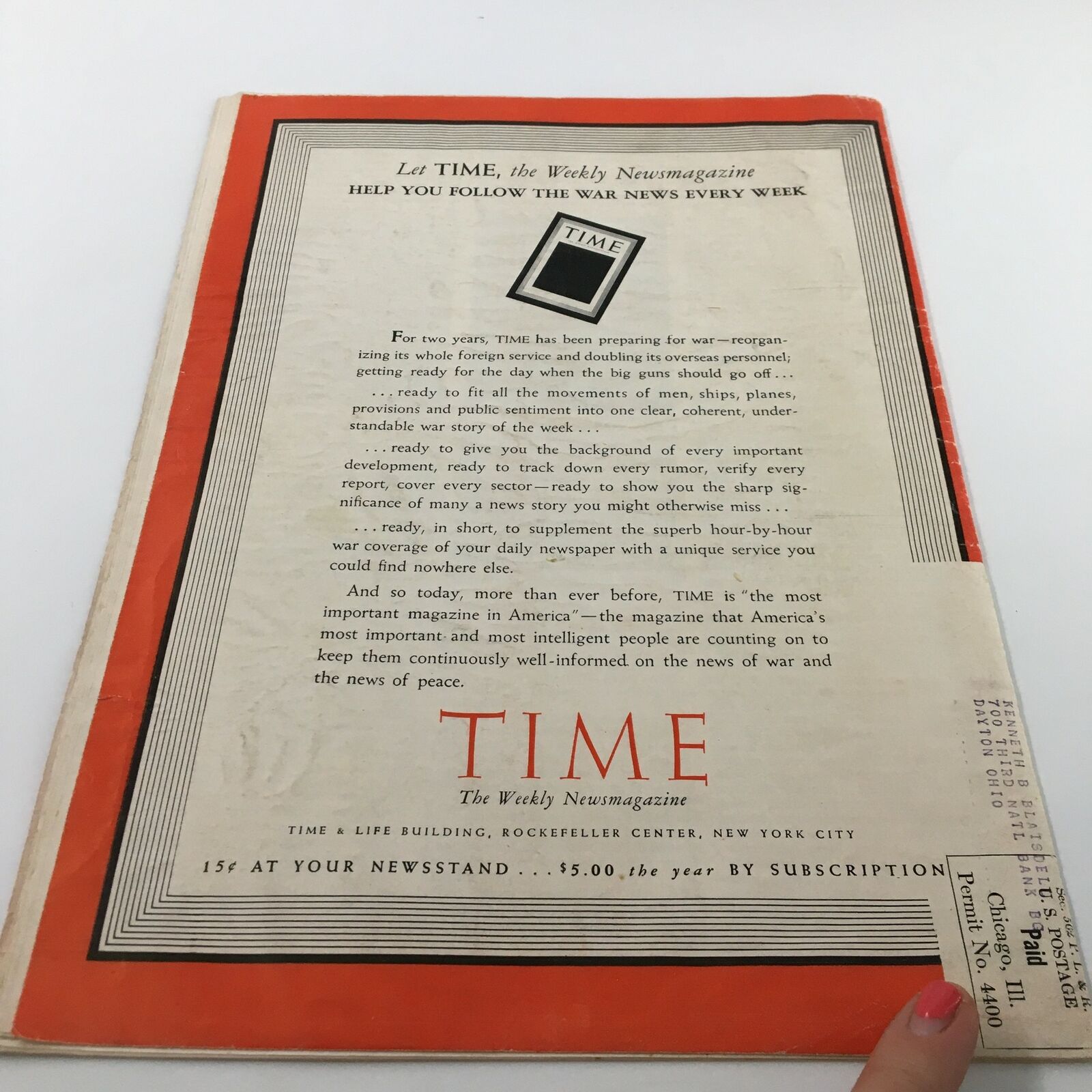 VTG Time Magazine Reprint May 1 1939 Sir Austen Chamberlain, Gustav Stresemann