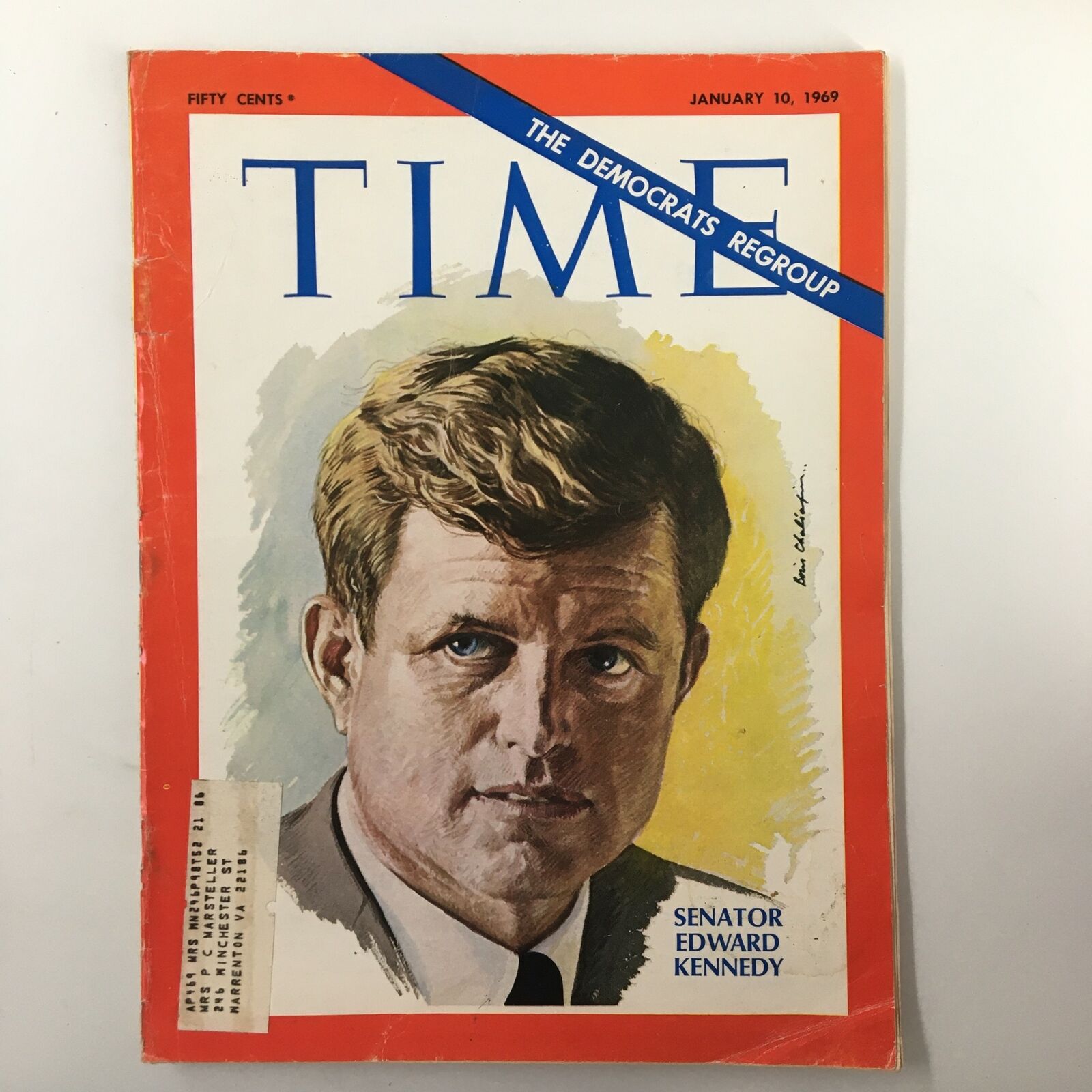 VTG Time Magazine January 10 1969 Senator Edward Kennedy The Democrats Regroup