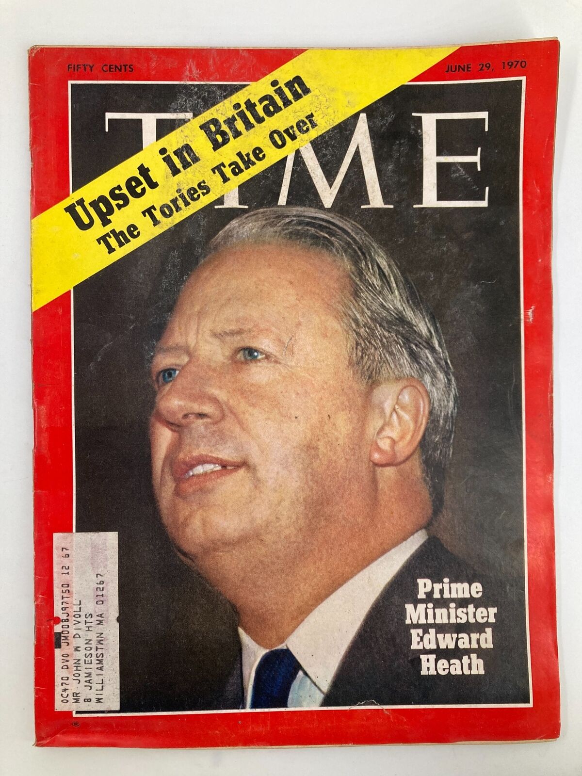 VTG Time Magazine June 29 1970 Prime Minister Edward Heath