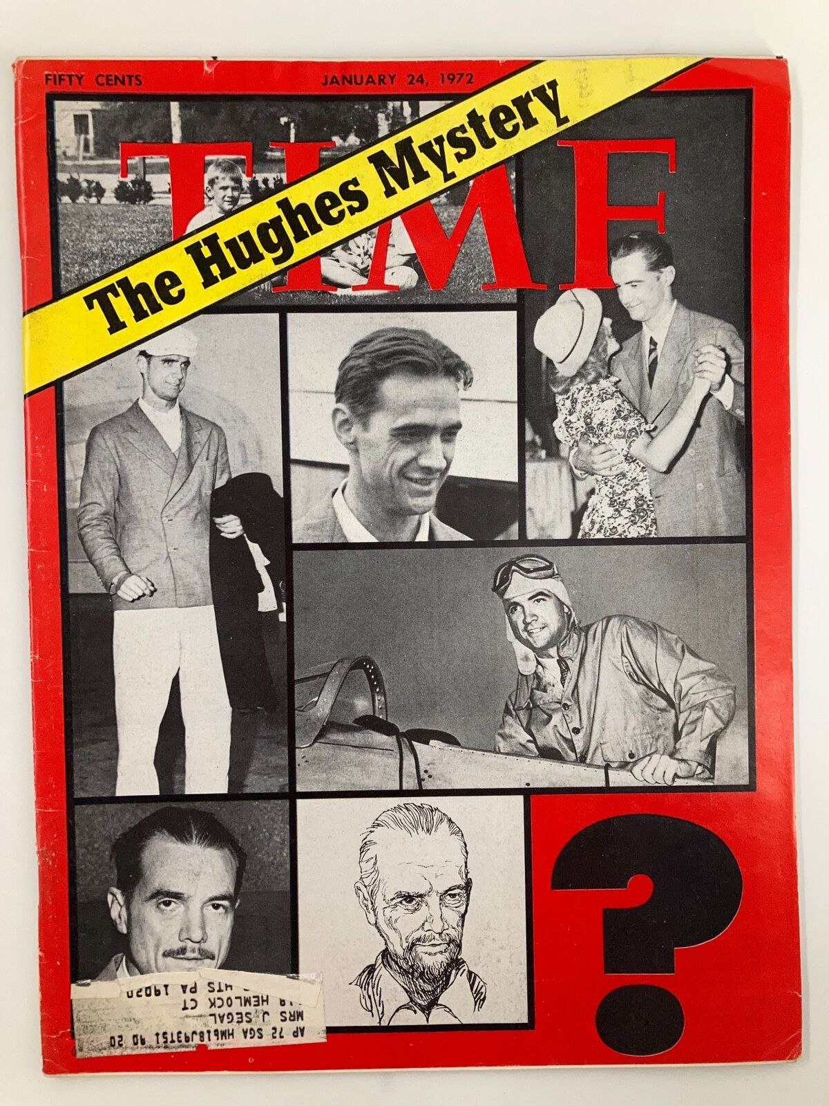 VTG Time Magazine January 24 1972 The Howard Hughes Mystery