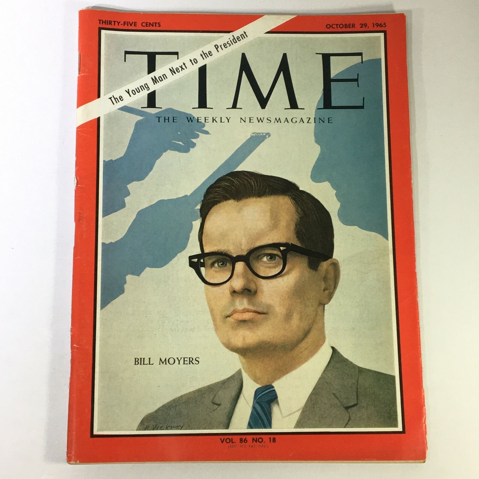 VTG Time Magazine October 29 1965 - White House Press Secretary Bill D. Moyers