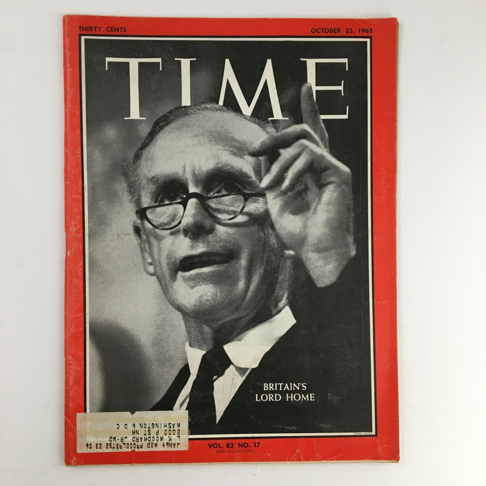 Time Magazine October 25 1963 Vol. 82 No. 17 Britain's Alec Douglas-Home