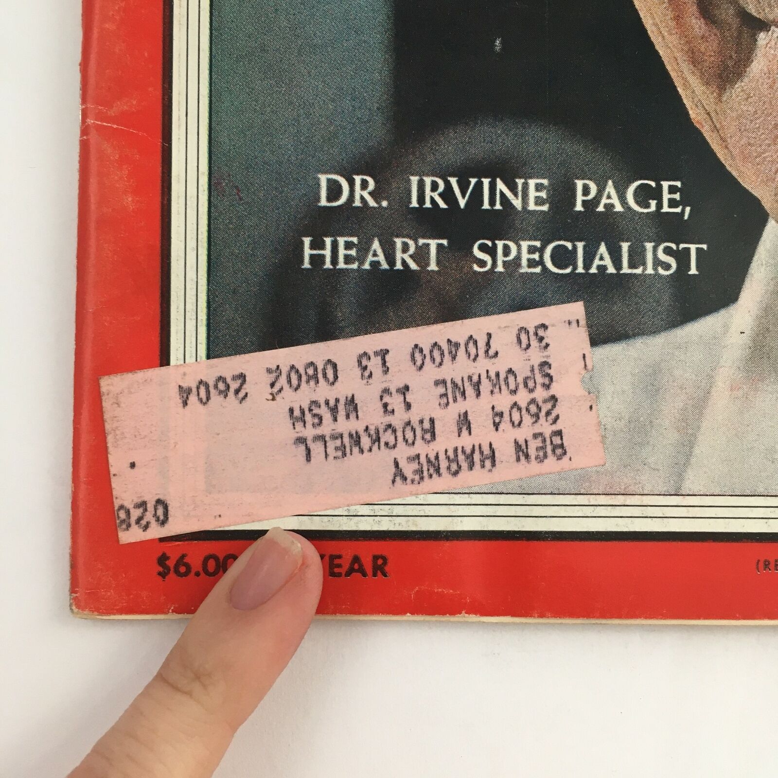 Time Magazine October 31 1955 Vol 66 No. 18 Dr. Irvine Page, Heart Specialist