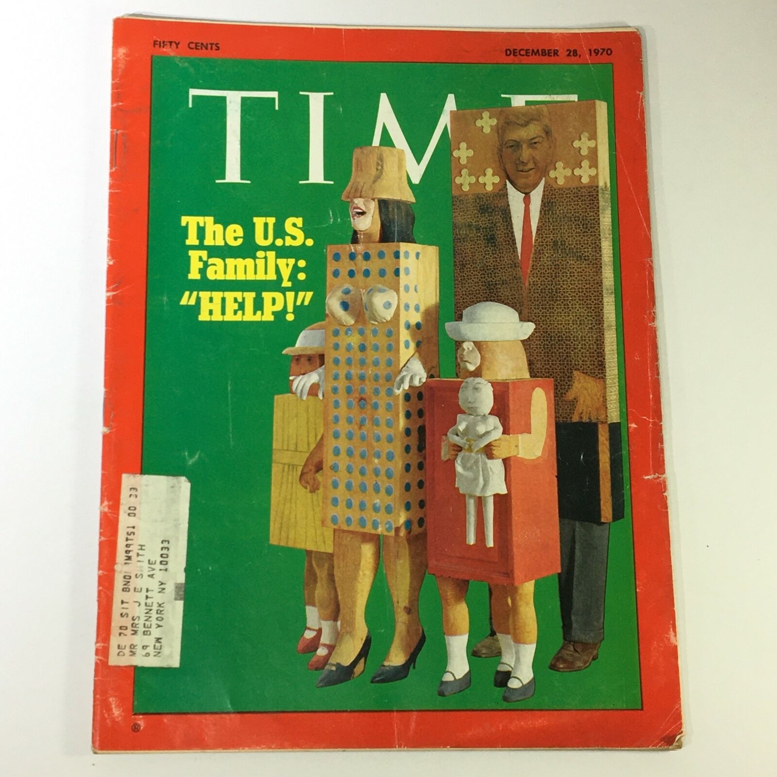 VTG Time Magazine December 28 1970 - The United States Family Needs "Help"