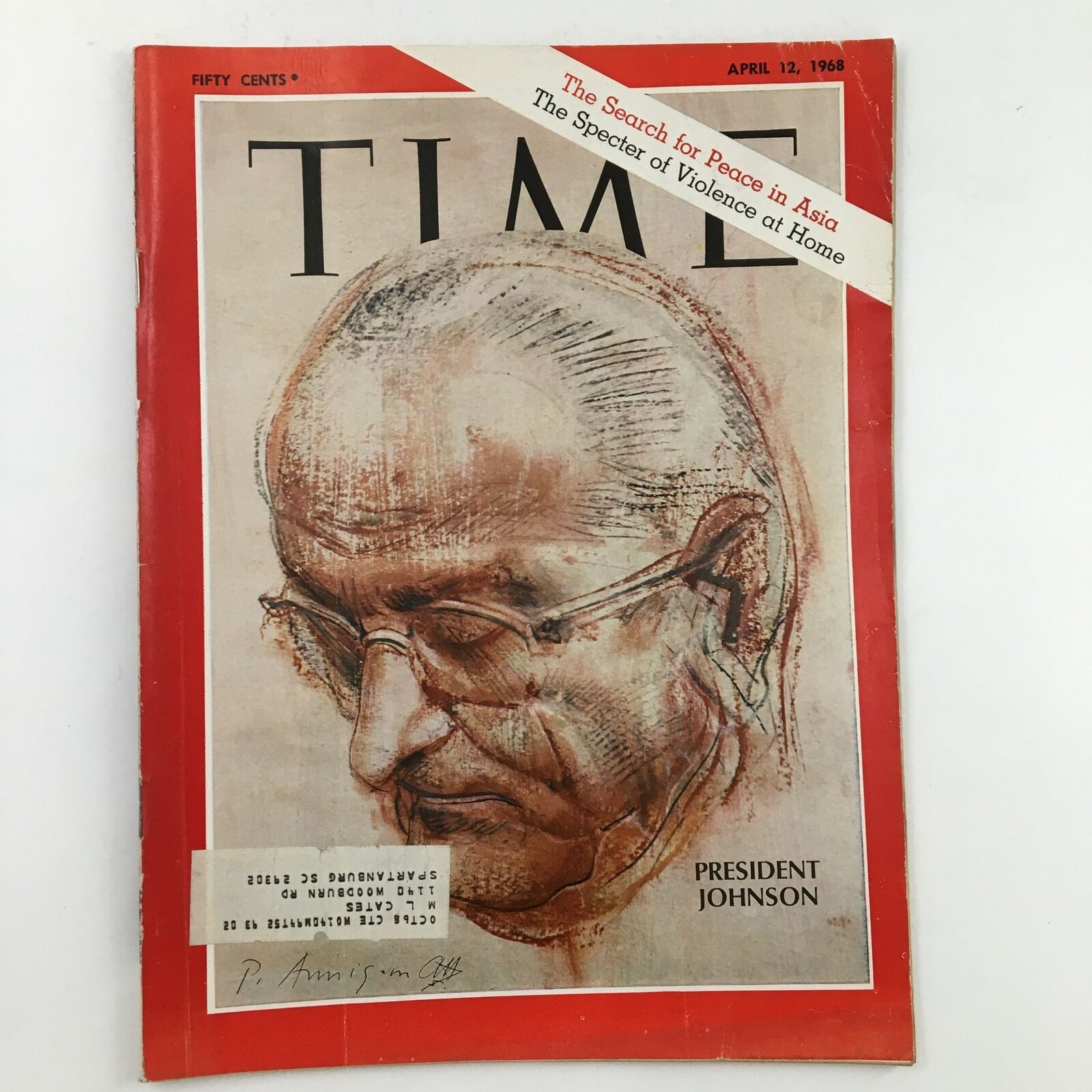 Time Magazine April 12 1968 Vol. 91 No. 15 President Lyndon B. Johnson