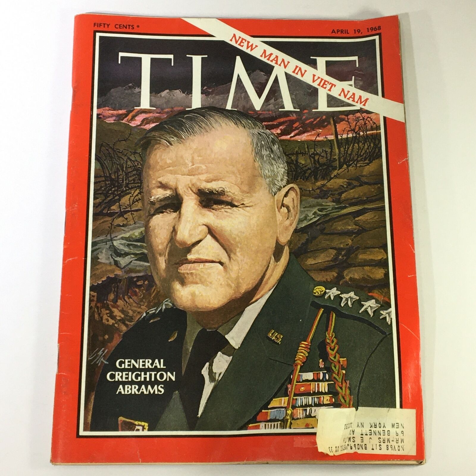 VTG Time Magazine April 19 1968 - General Creighton Abrams / New Man in Vietnam