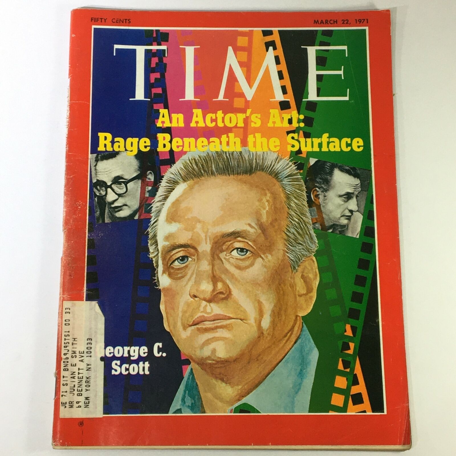 VTG Time Magazine March 22 1971 - George C. Scott / Rage Beneath the Surface