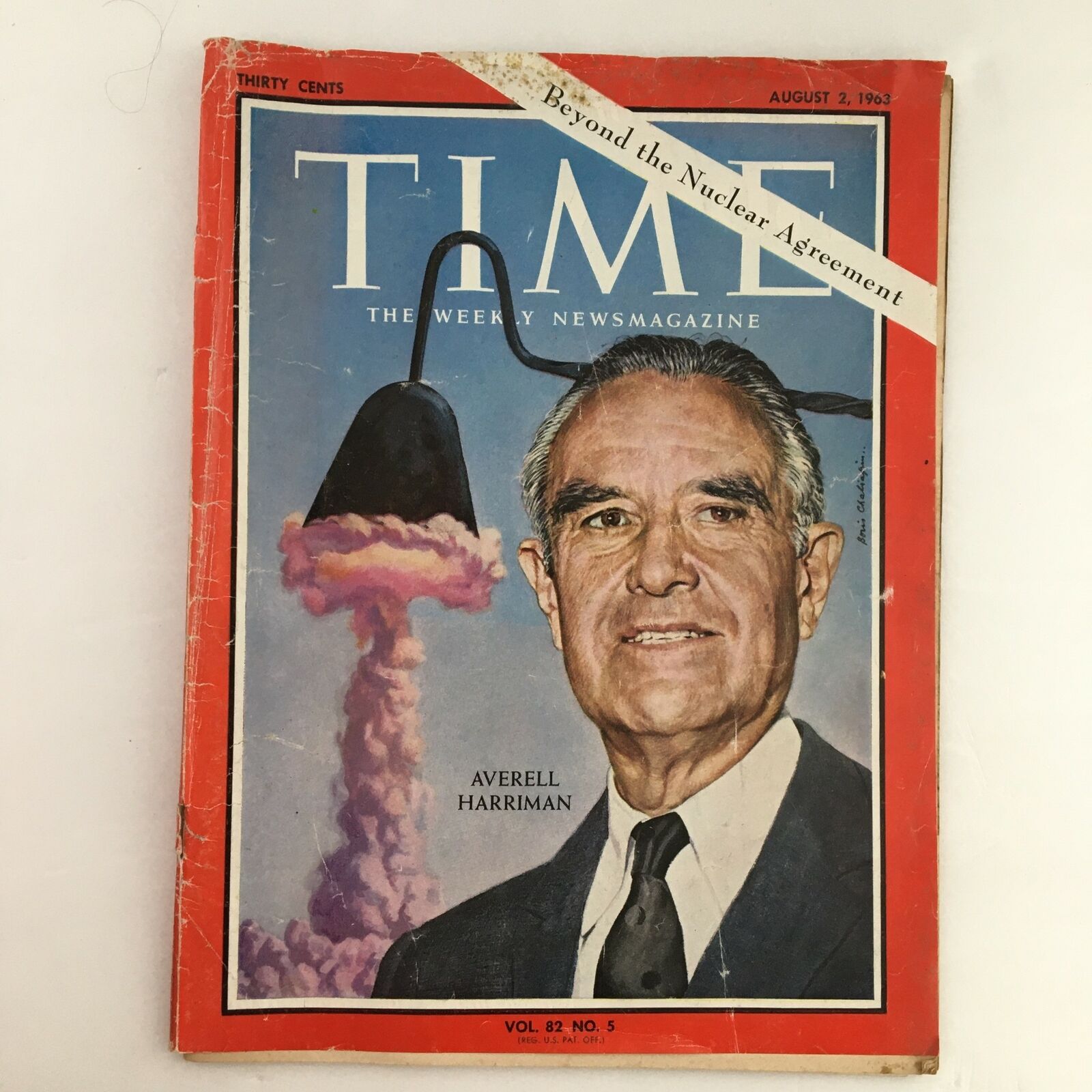 Time Magazine August 2 1963 Vol. 82 No. 5 Averell Harriman No Label