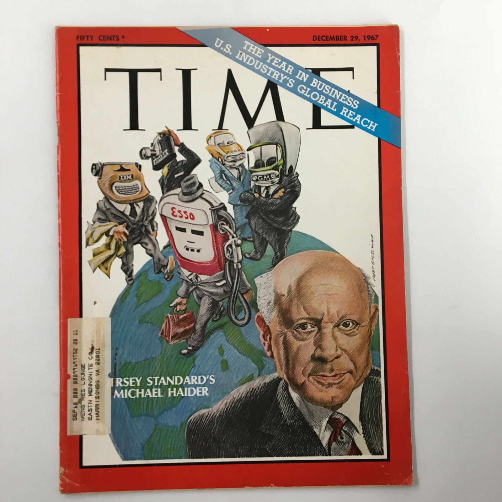 VTG Time Magazine December 29 1967 Vol. 90 No. 26 Jersey Standard Michael Haider