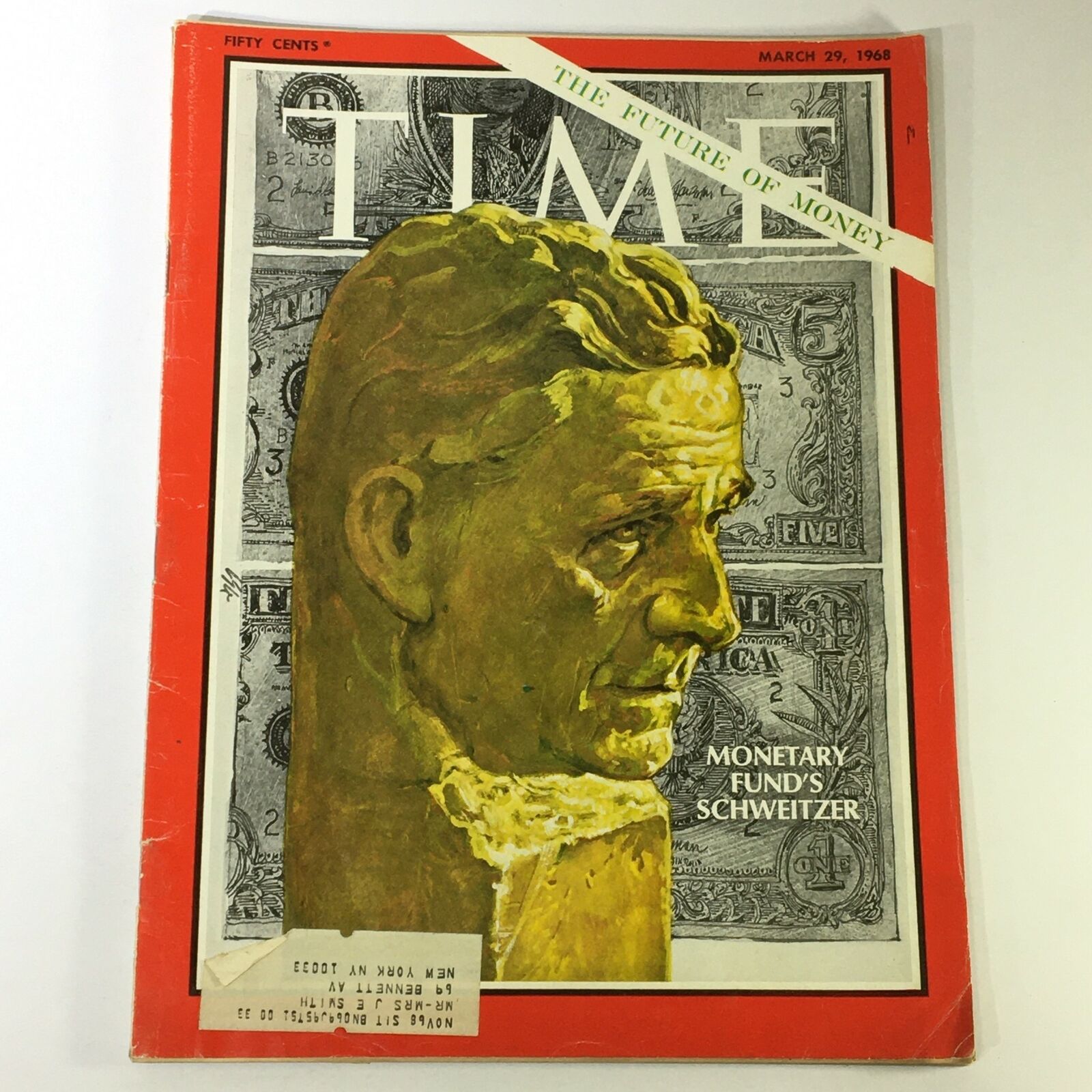 VTG Time Magazine March 19 1968 - Monetary Fund's Albert Schweitzer