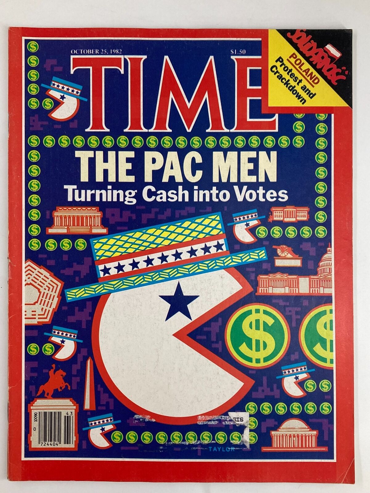 VTG Time Magazine October 25 1982 The Pac Men Turning Cash Into Votes