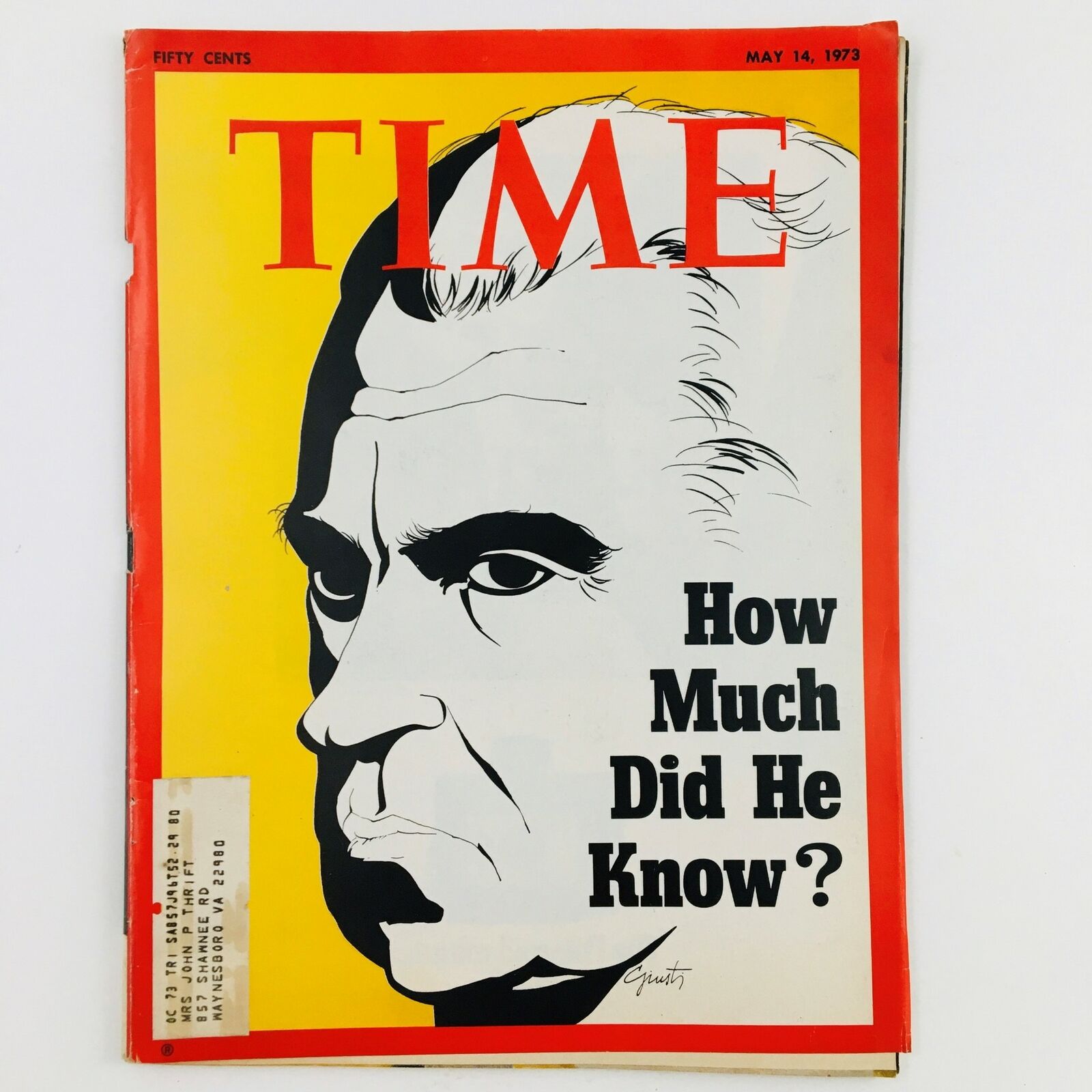 VTG Time Magazine May 14 1973 Vol. 101 No. 20 Richard Nixon How Much Did He Know