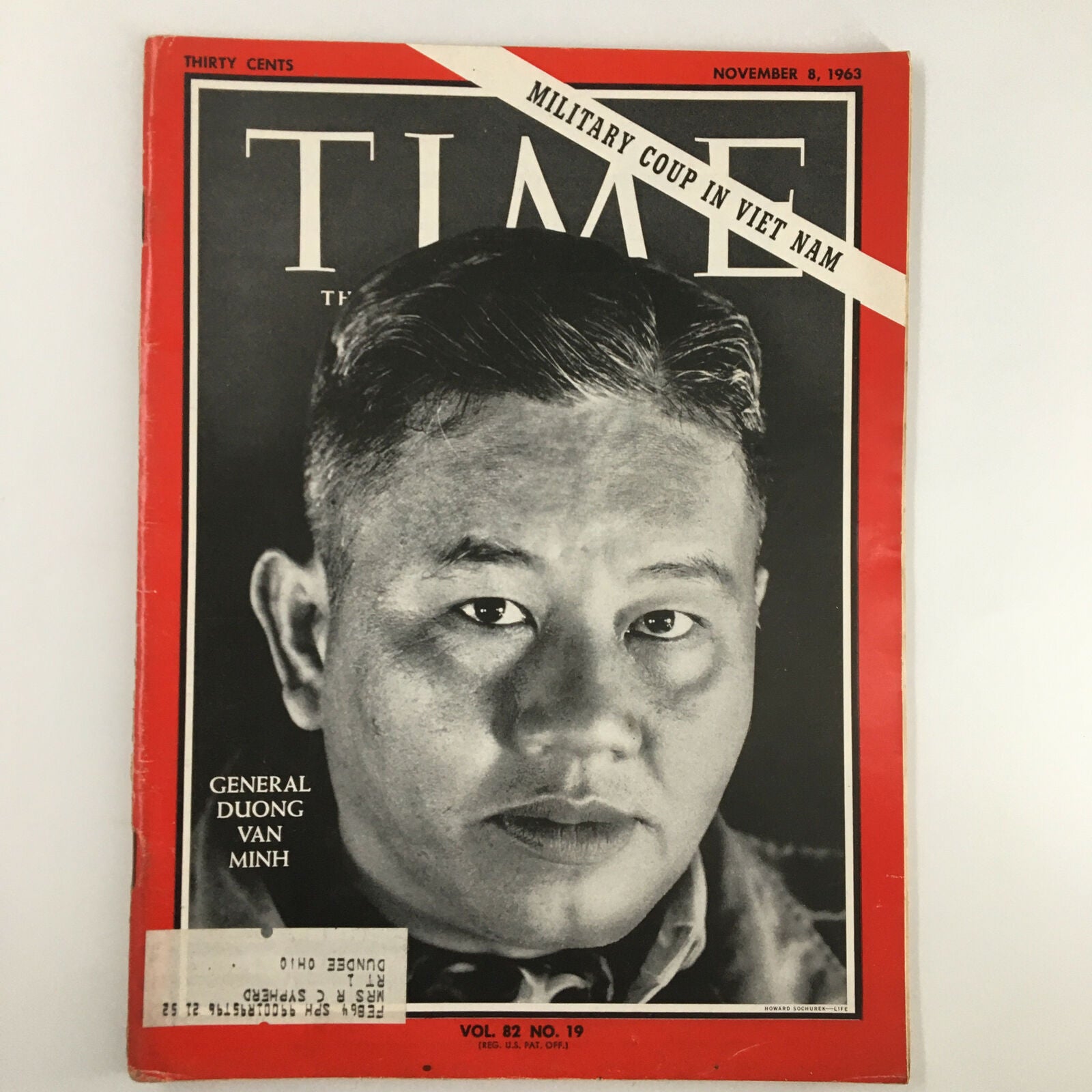 VTG Time Magazine November 8 1963 Vol 82 #19 General Duong Van Minh