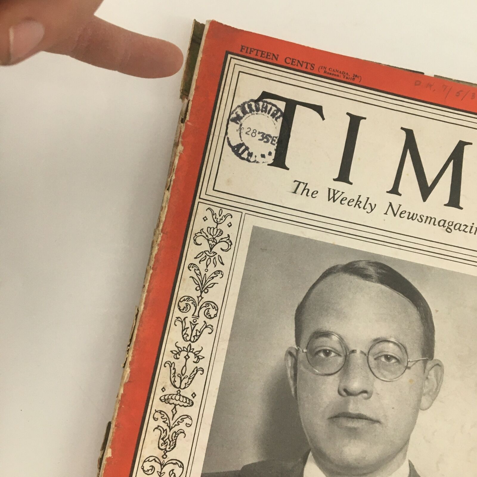 Time Magazine July 1 1935 Vol 26 #1 Newspaper & Magazine Publisher John Cowles