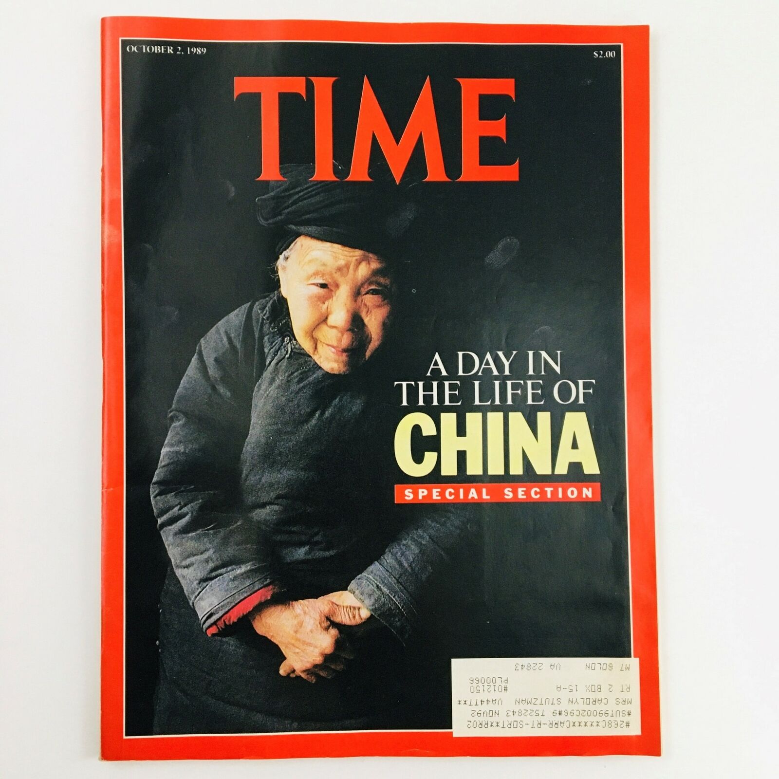 Time Magazine October 2 1989 Vol. 134 No. 14 A Day in the Life of China