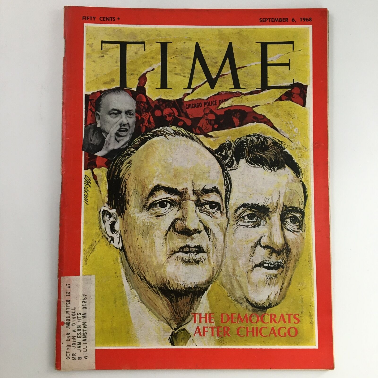 Time Magazine September 6 1968 Vol 92 #10 Hubert Humphrey & Edmund Muskie