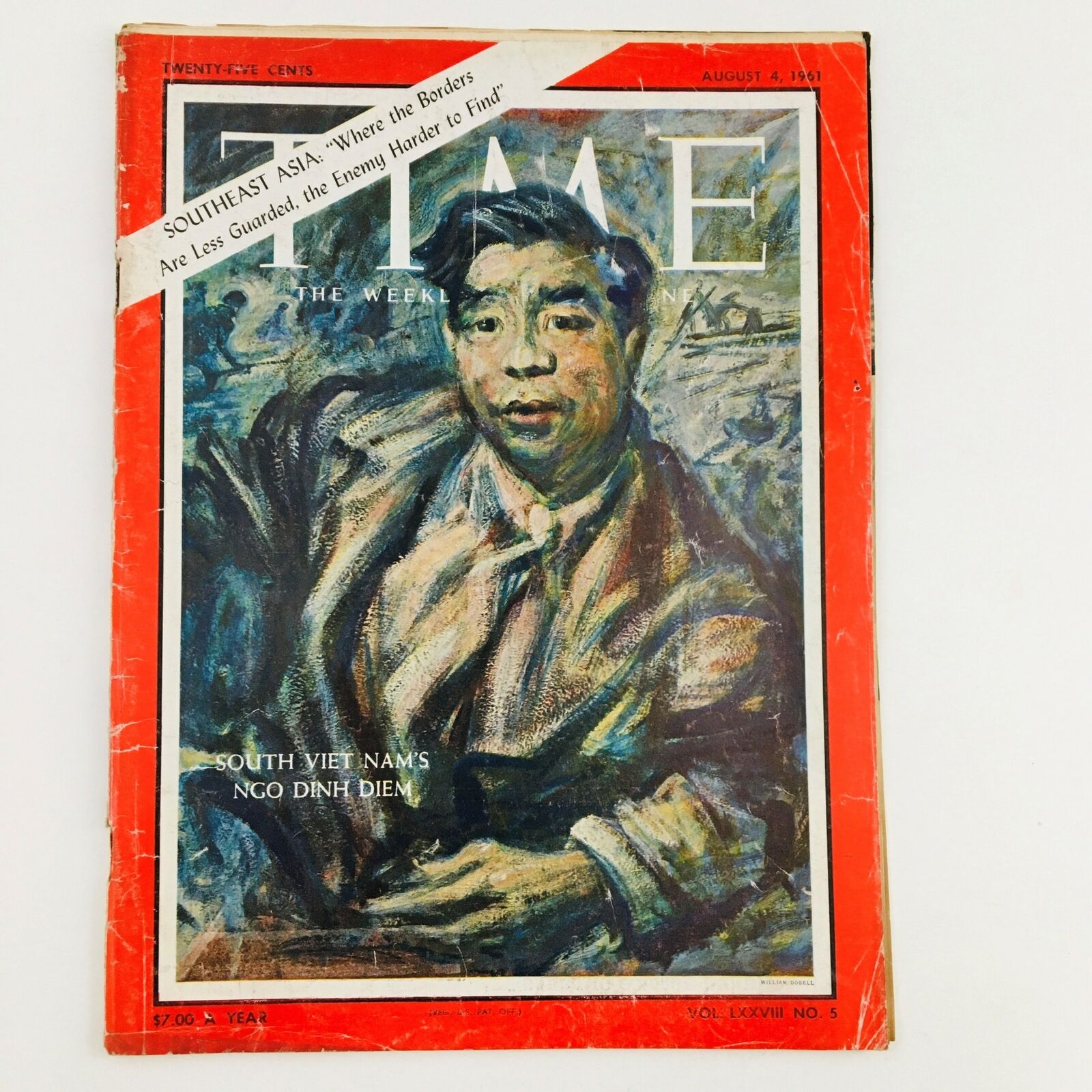 VTG Time Magazine August 4 1961 Vol. 78 No. 5 South Viet Nam Ngo Dinh Diem