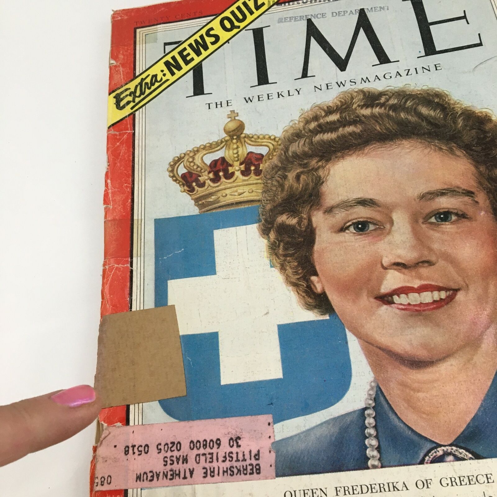 Time Magazine October 26 1953 Vol 62 #17 Queen Frederica of Hanover, Greece