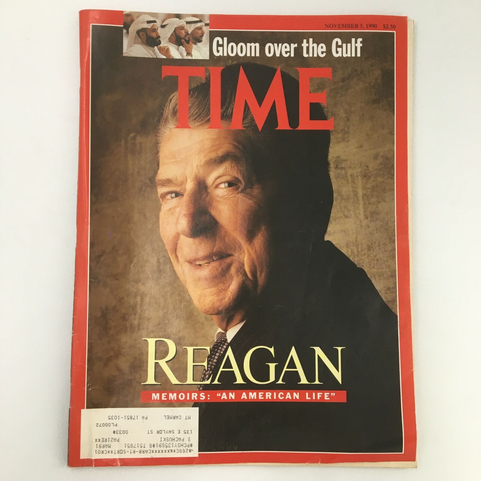 Time Magazine November 5 1990 Ronald Reagan Memoirs "An American Life"